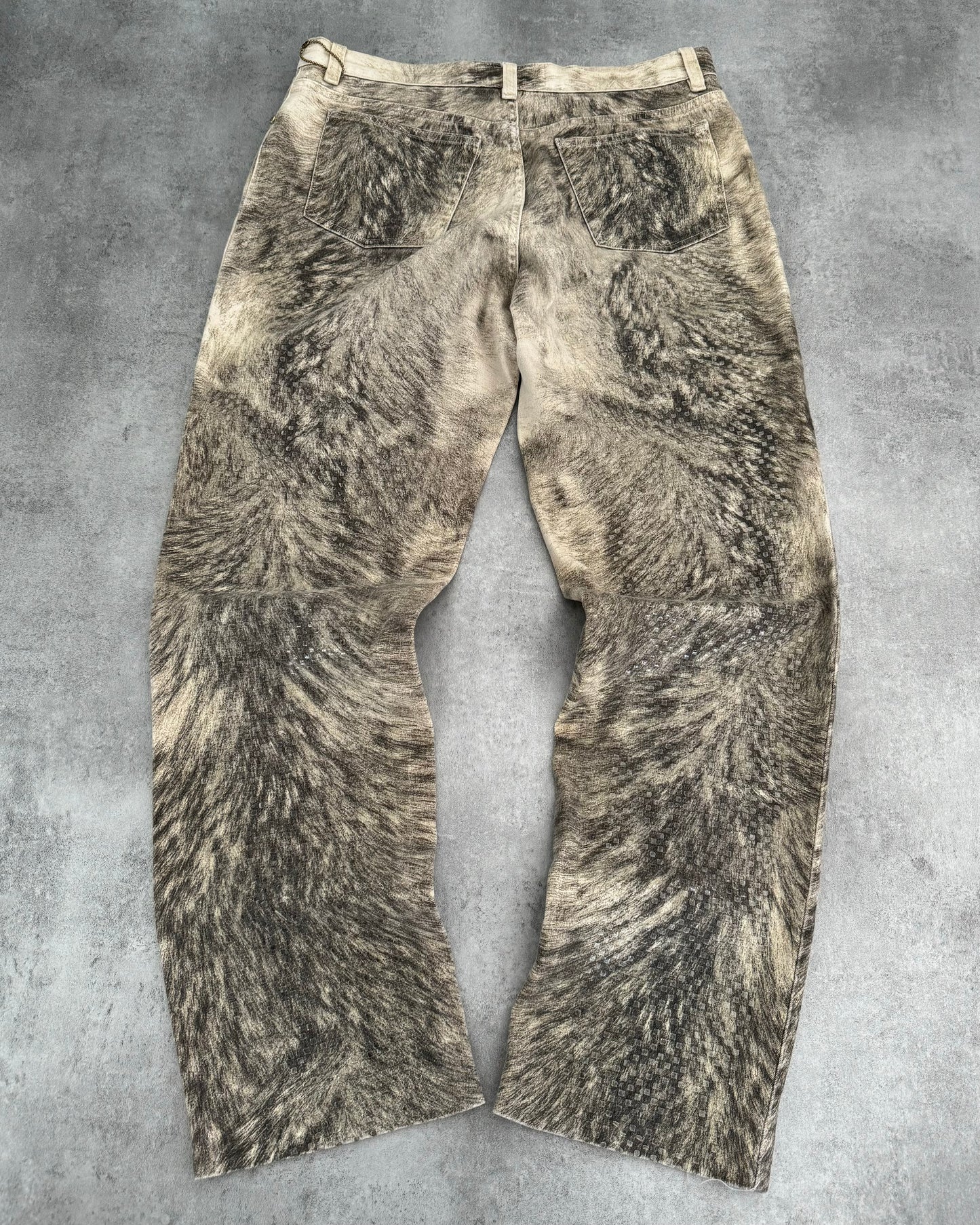 AW1999 Roberto Cavalli Heavy Animal Pants  (M) - 2