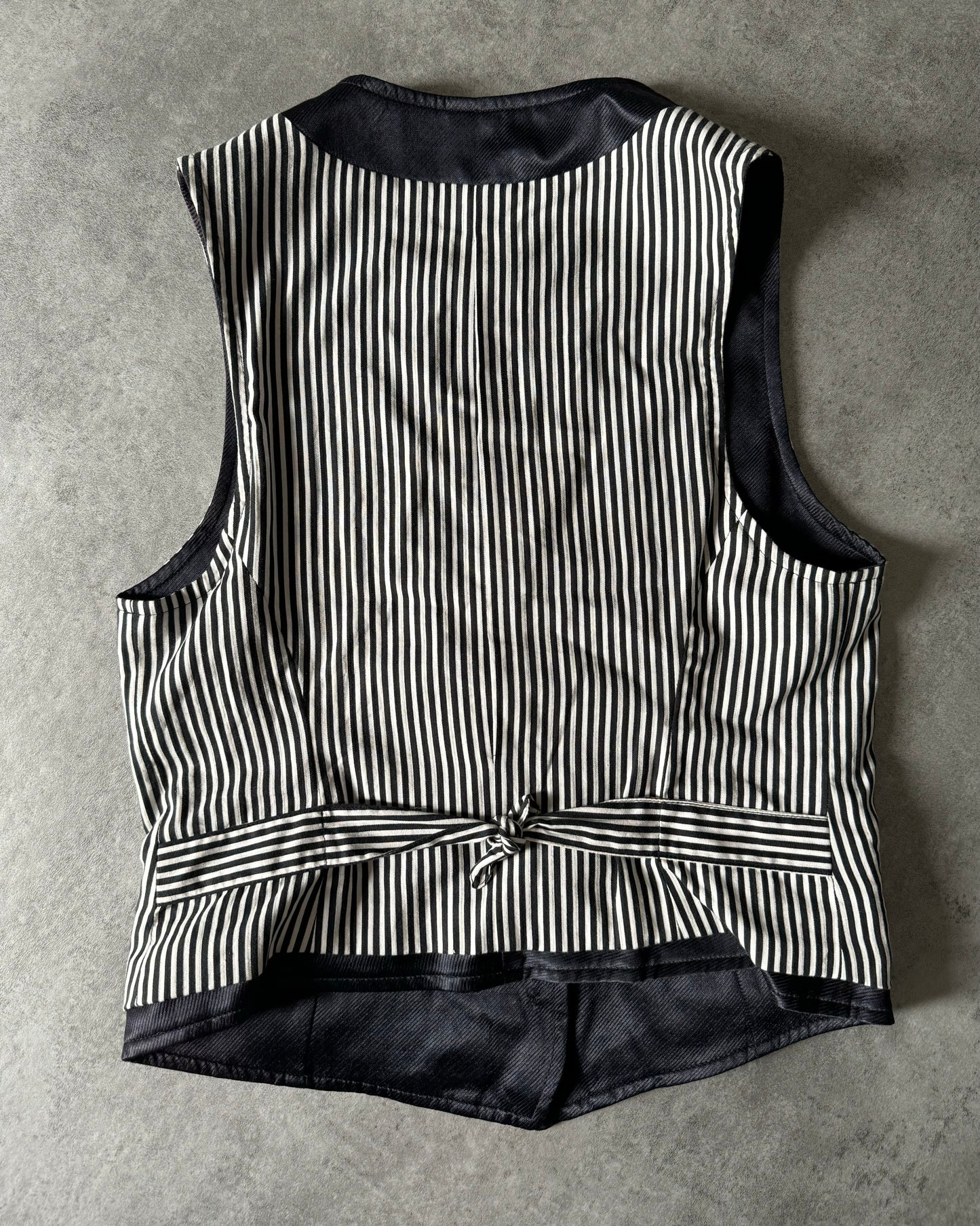 SS2009 Ann Demeulemeester Striped Waistcoat (XS) - 3