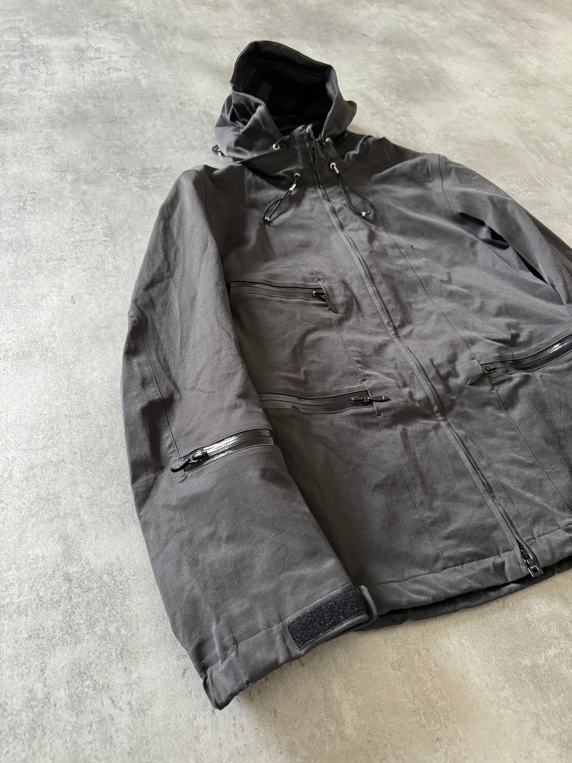 AW2008 Marithé + François Girbaud Grey Dynamic Tactical Jacket (XS) - 3