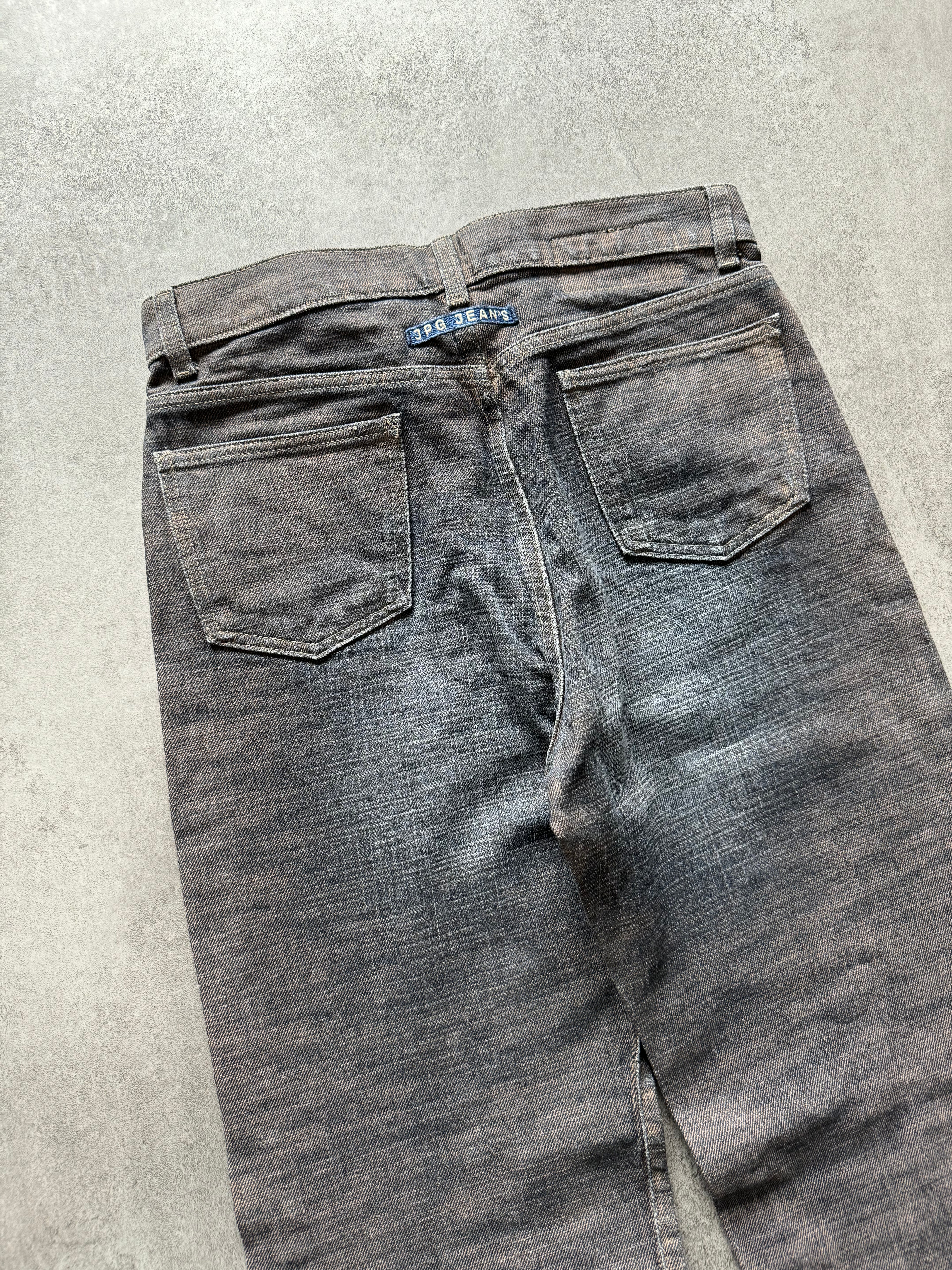 2000s Jean Paul Gaultier Raw Reversed Denim Pants (S) - 6