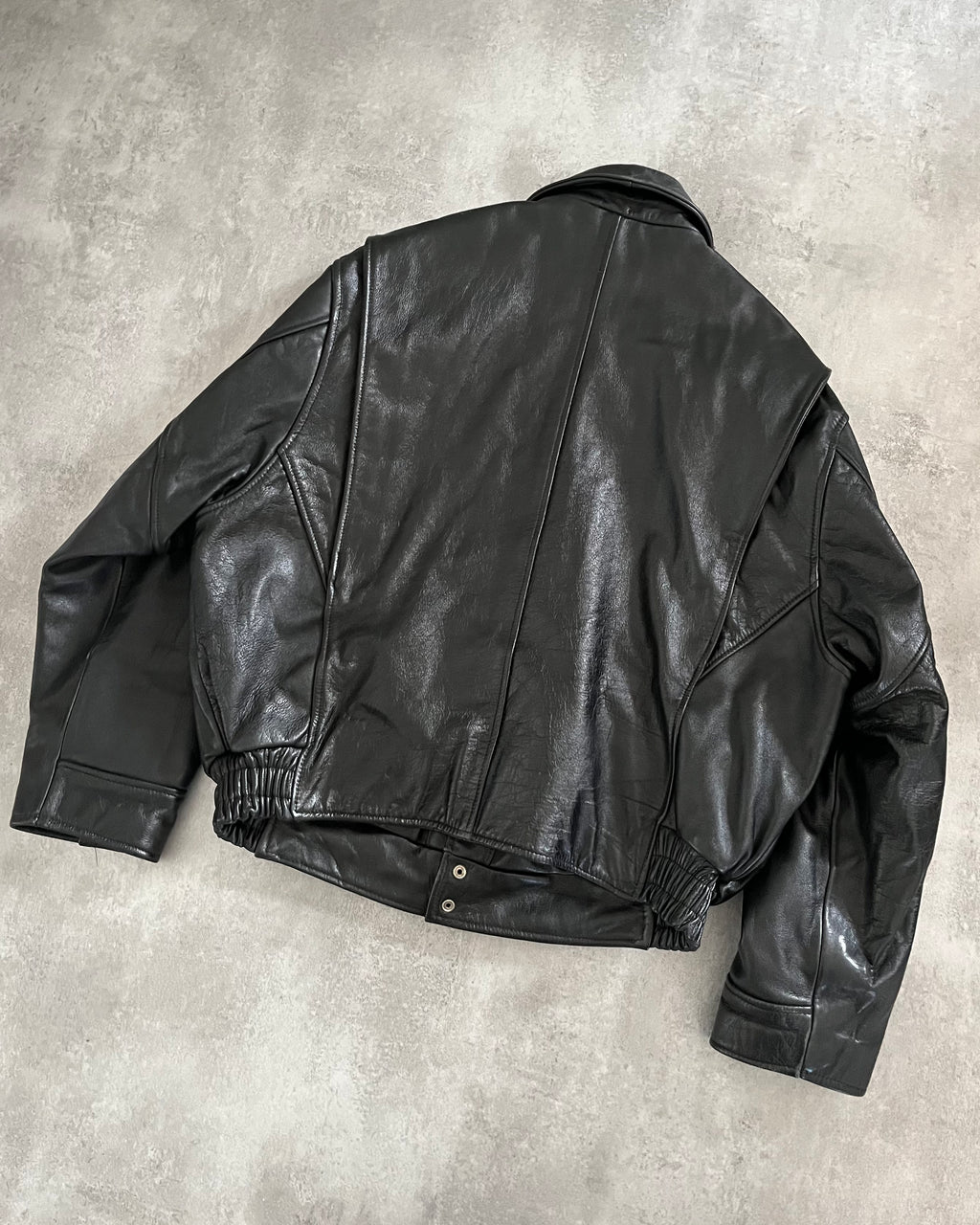 1990s Avirex Army New-York Leather Jacket (L) - 2