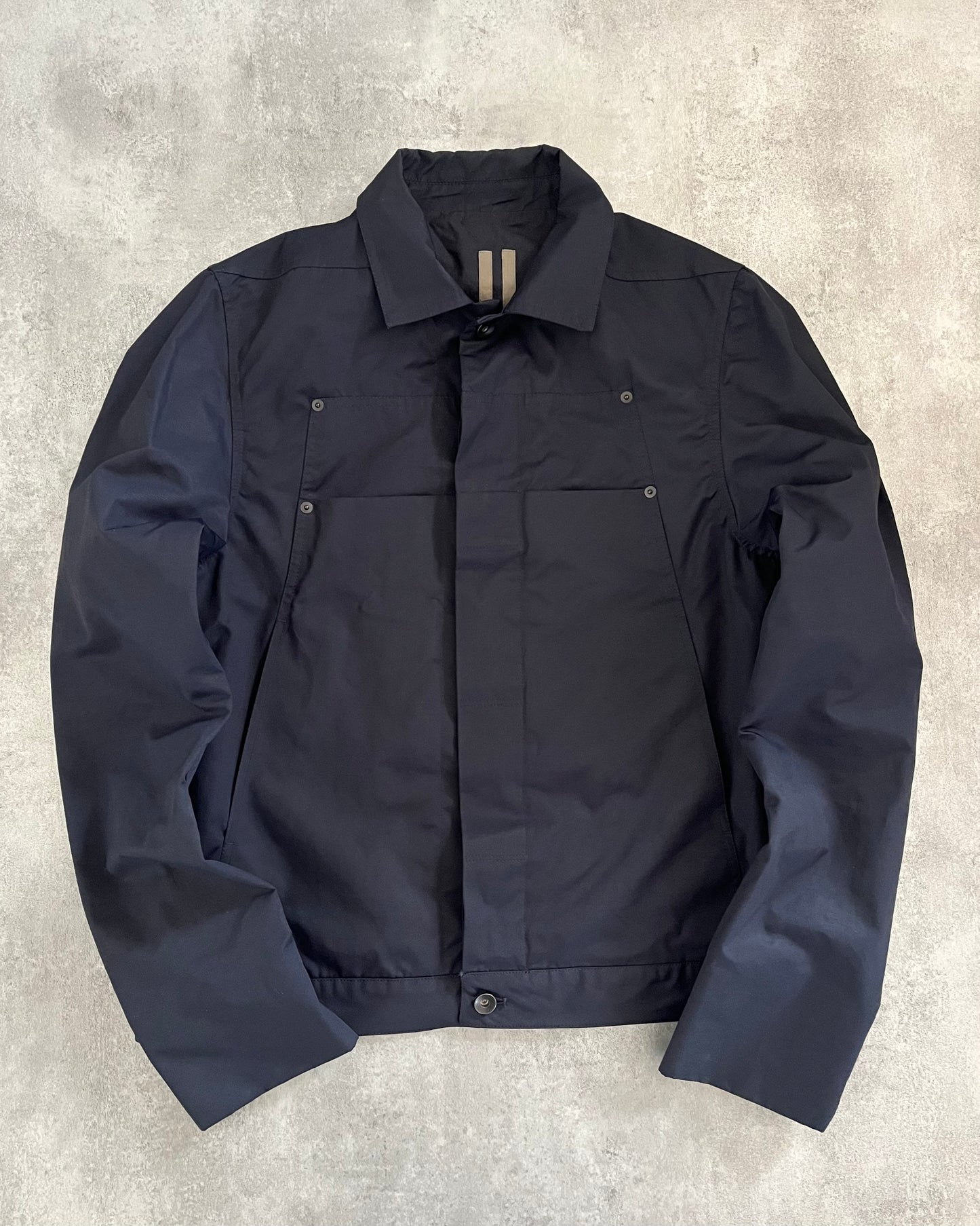 SS2019 Rick Owens Navy Trucker Jacket (S) - 1