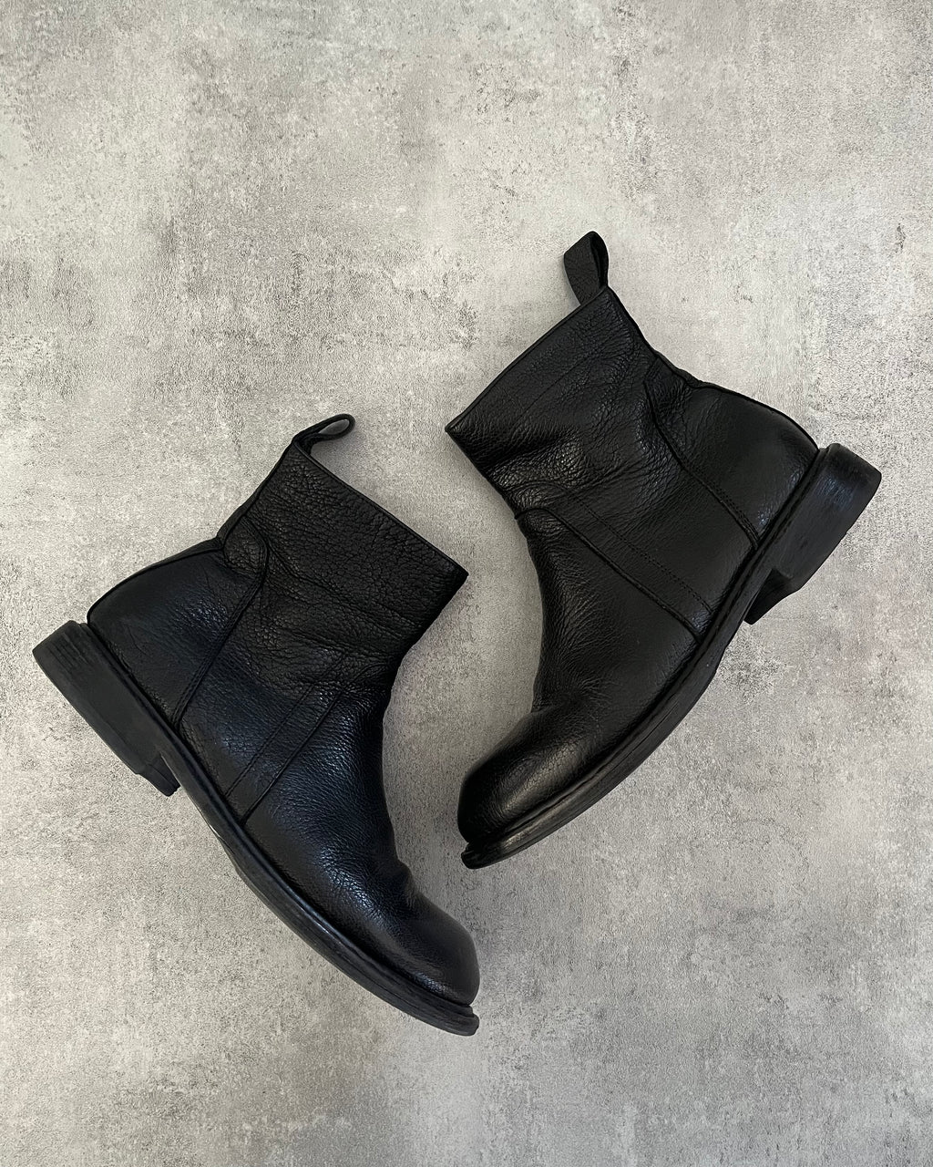 Rick Owens Rotary Zipped Leather Boots (42eu/us8.5)  (42) - 1