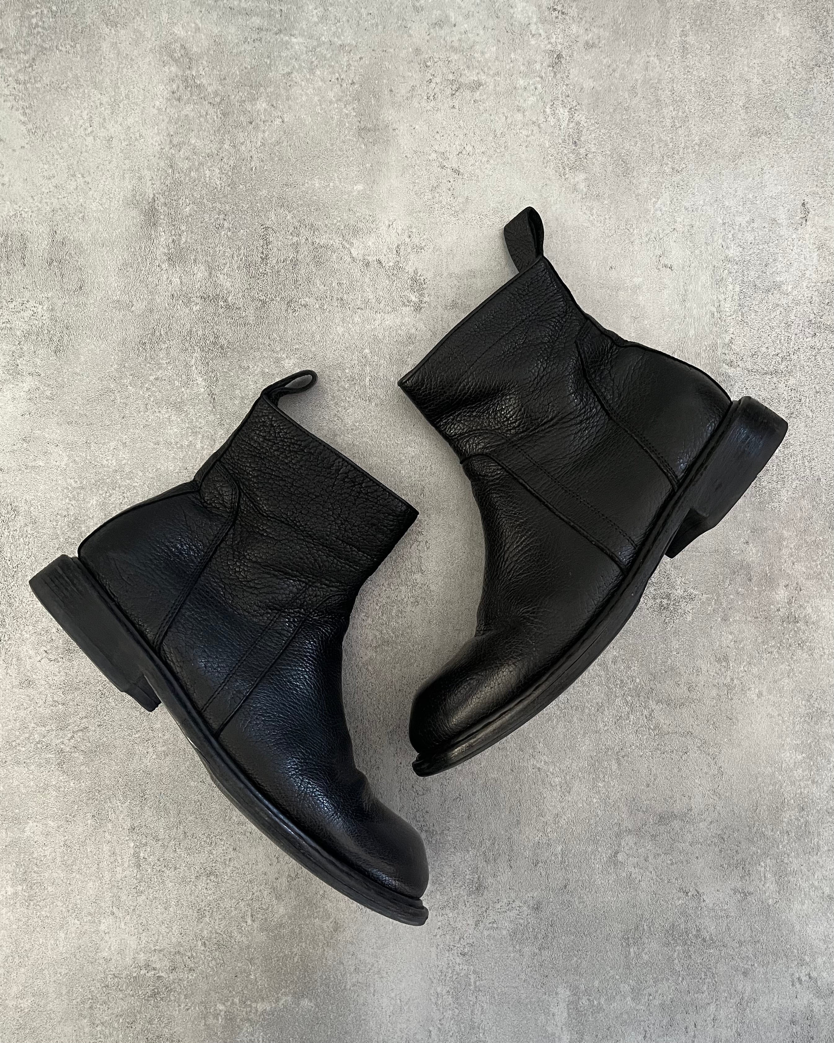 Rick Owens Rotary Zipped Leather Boots (42eu/us8.5)  (42) - 1
