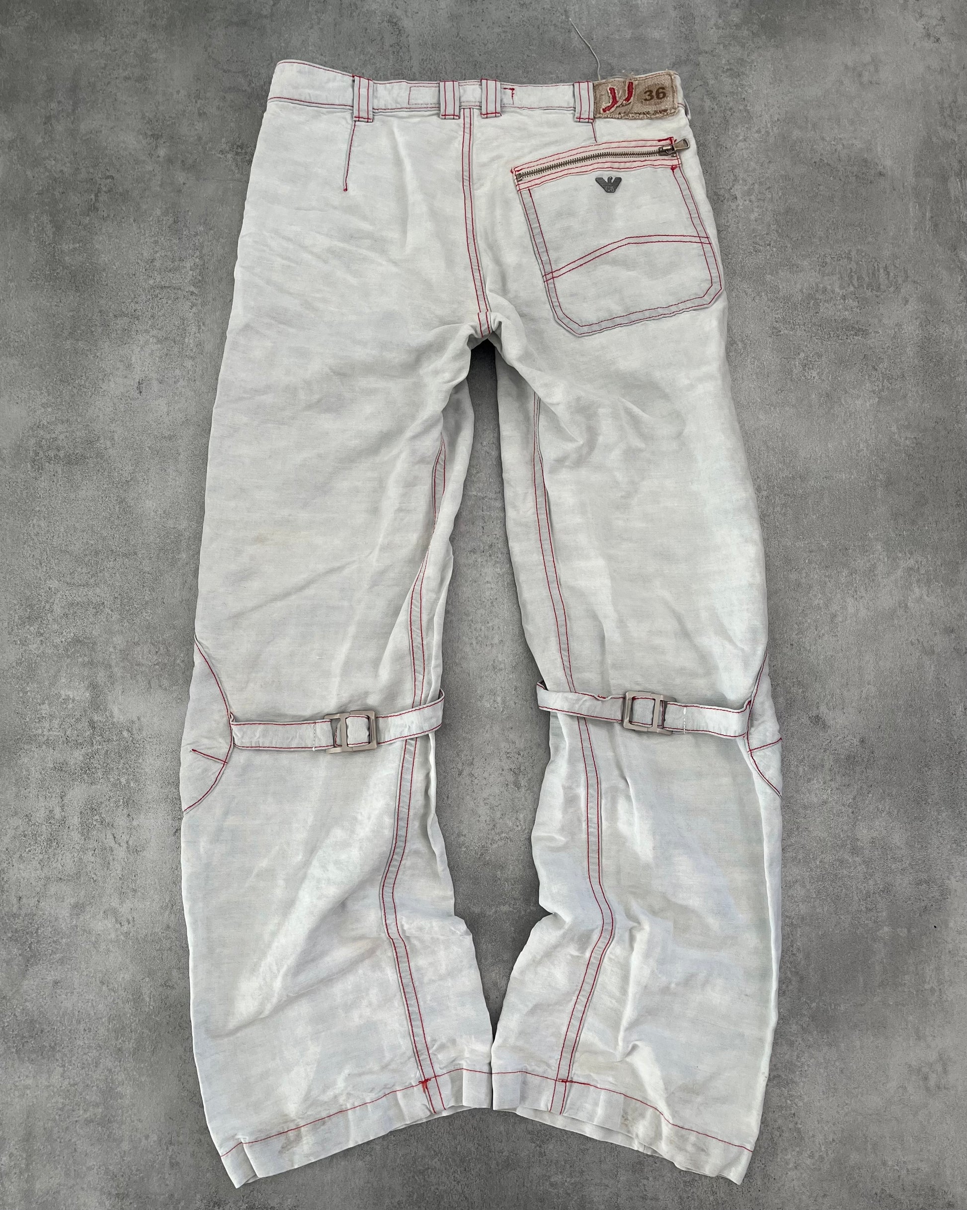 2000s Armani Bondage Cargo Pants (M) - 2