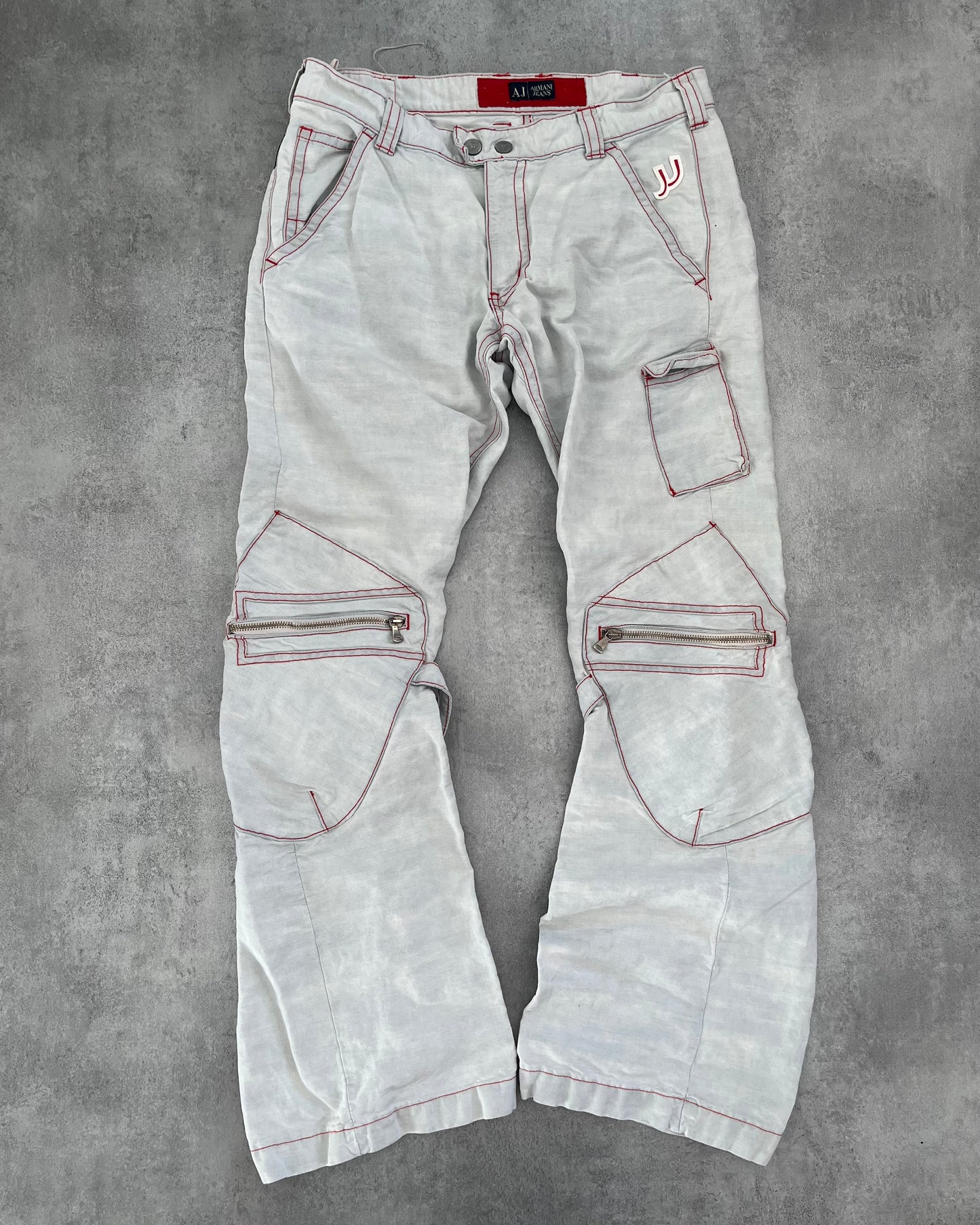 2000s Armani Bondage Cargo Pants (M) - 1