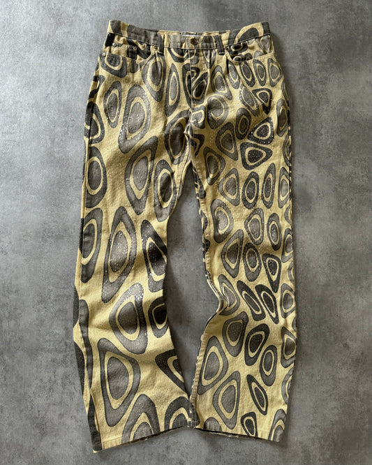 AW2000 Roberto Cavalli Psychadelic Geo Movement Pants  (M) - 1