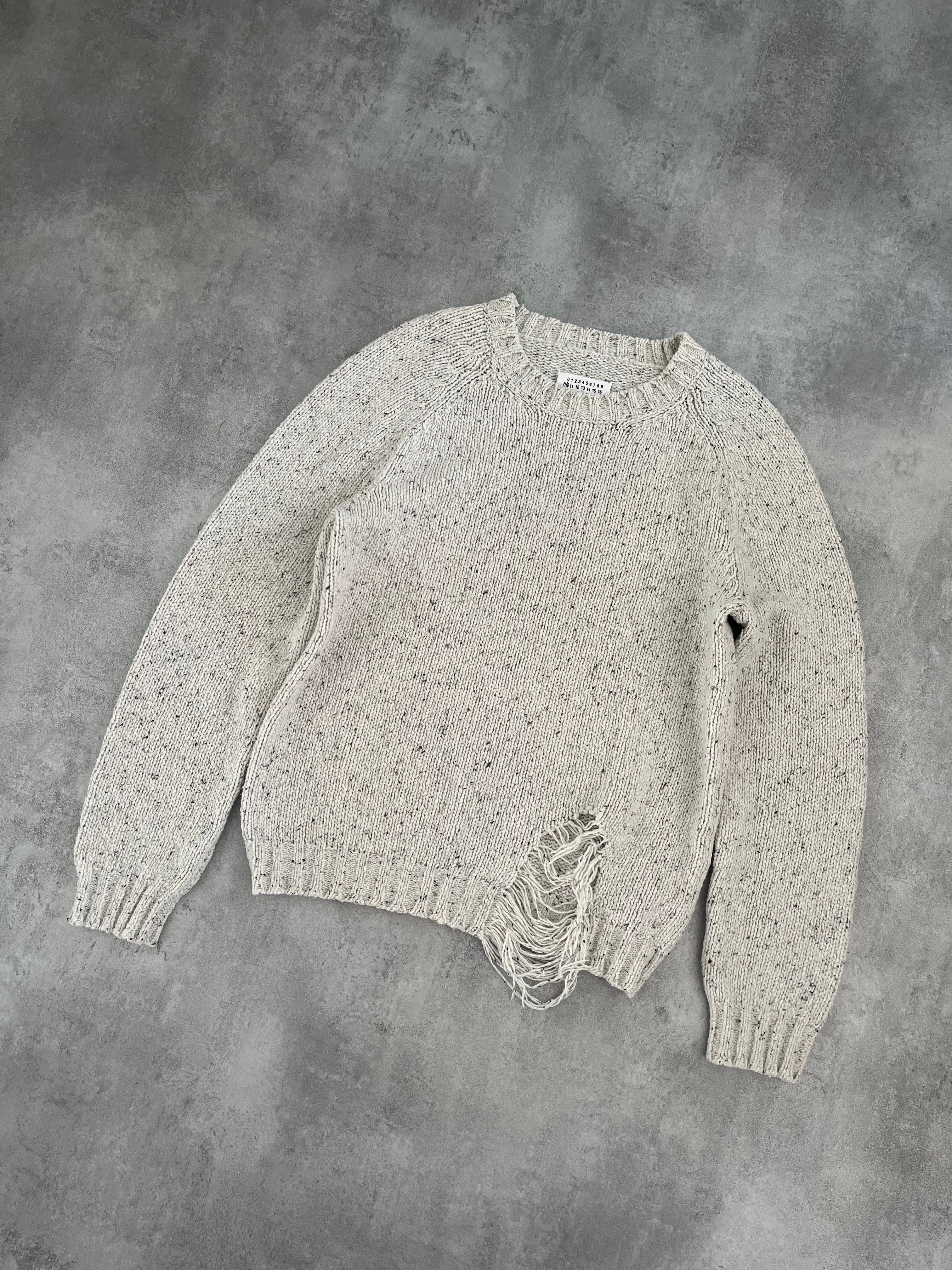 Maison Margiela Ribbed Distroyed Calm Sweater  (L) - 4