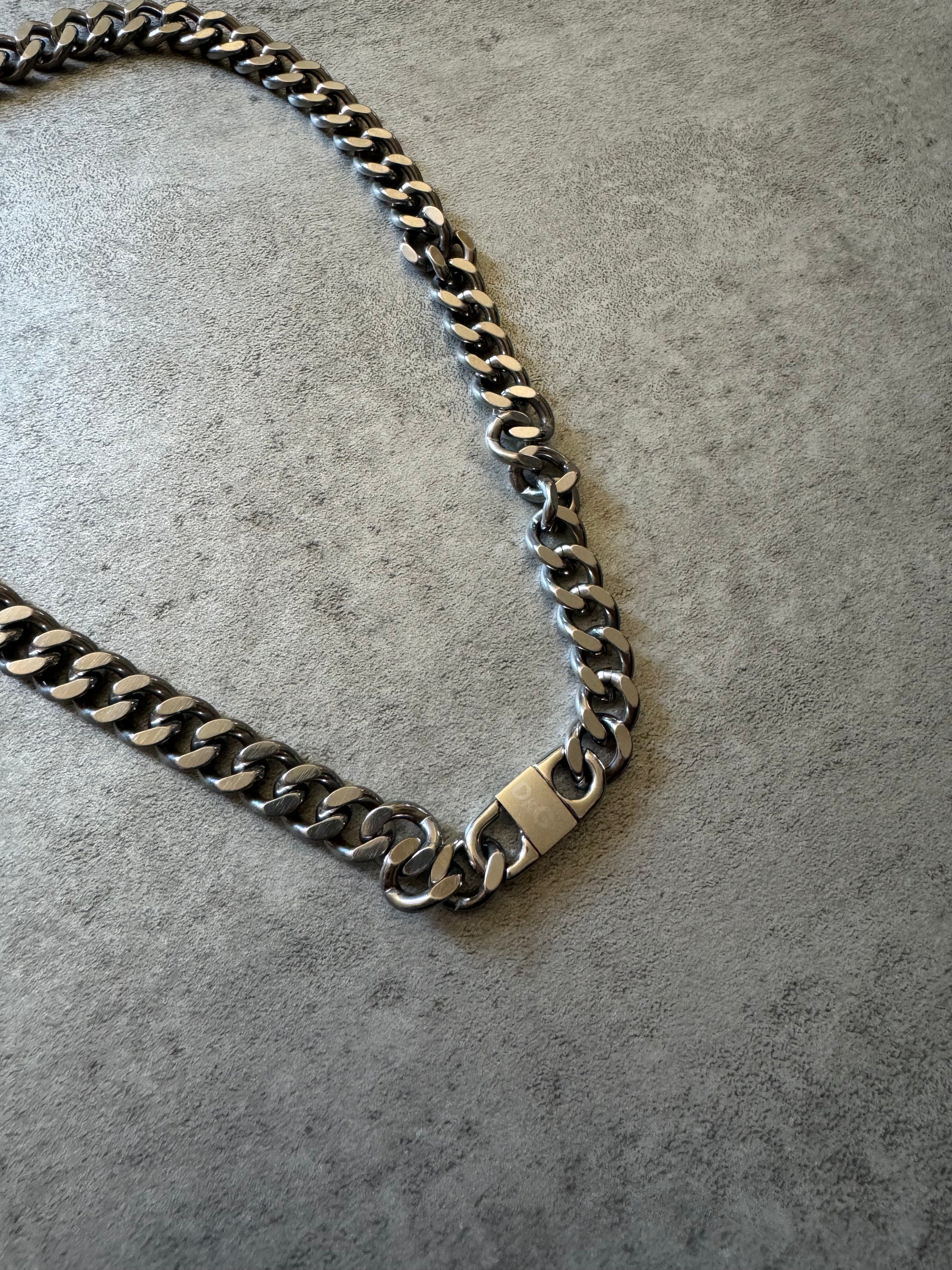 Dolce & Gabbana Silver Steel Chain Necklace (OS) - 5