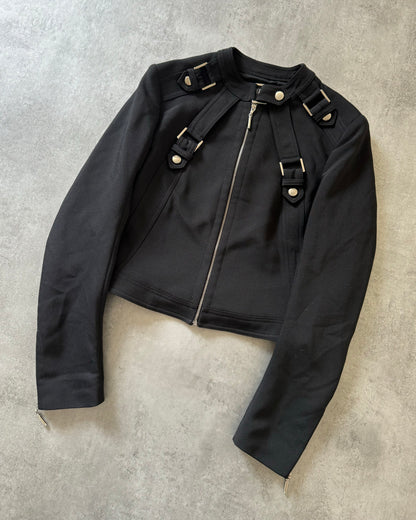 Versace Versus Strapped Bondage Pure Minimalist Jacket (S) - 2