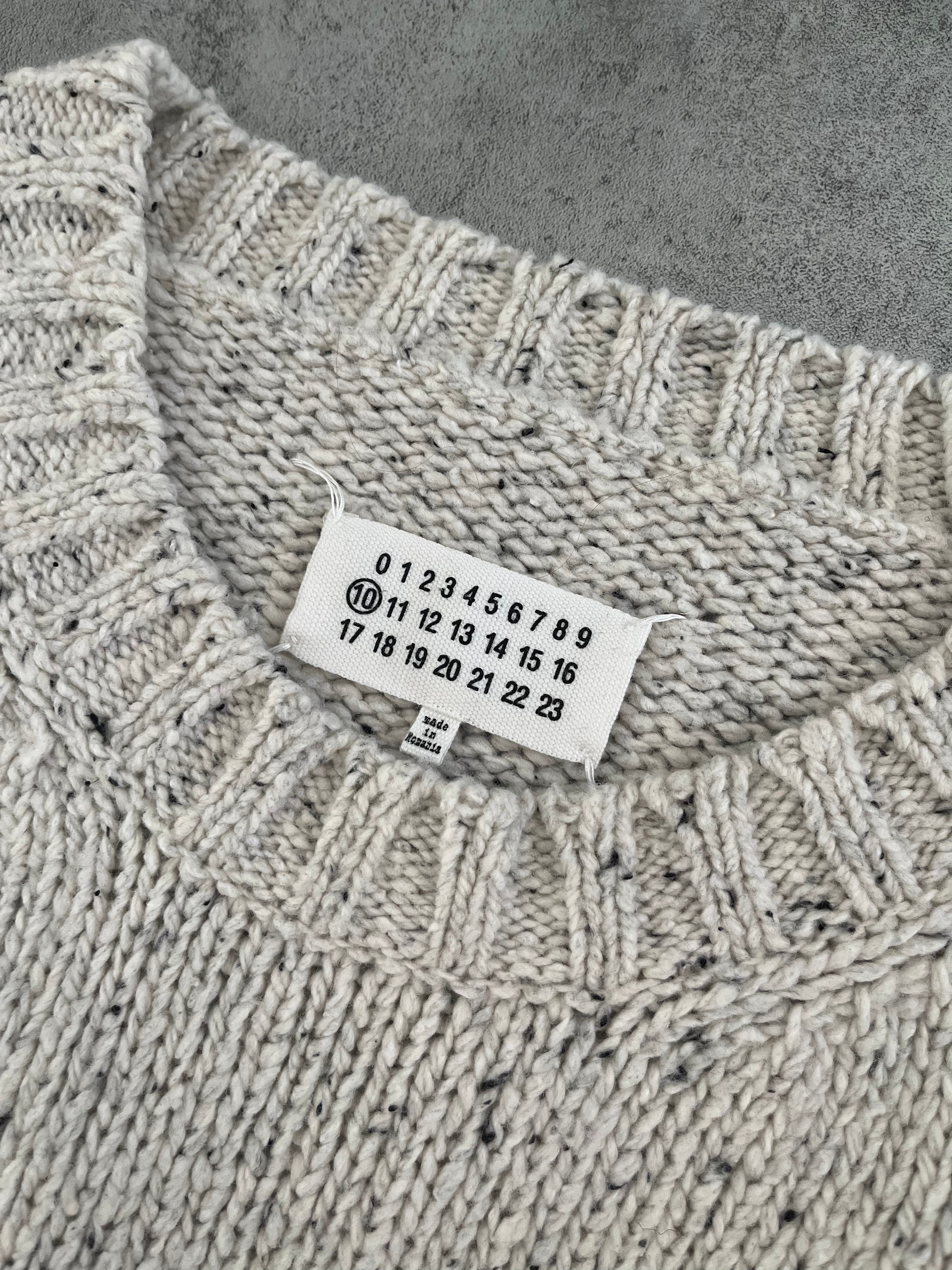 Maison Margiela Ribbed Distroyed Calm Sweater  (L) - 8