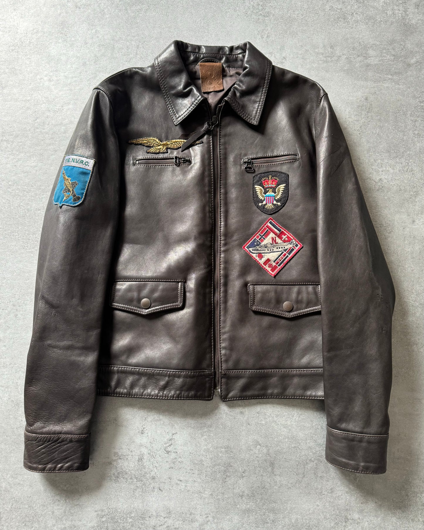 1990s Dolce & Gabbana Aviator Leather Jacket (S) - 1