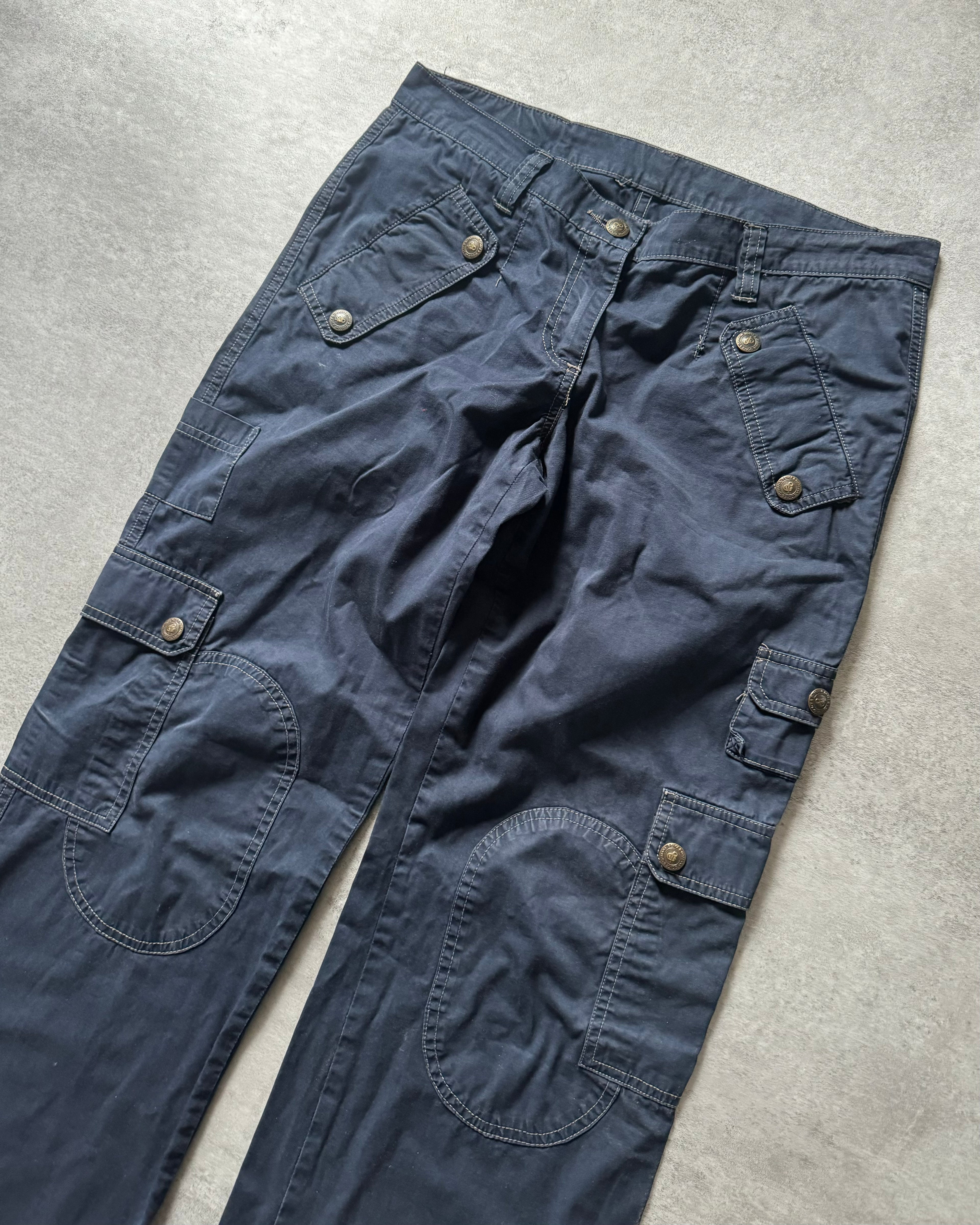 AW2004 Dolce & Gabbana Navy Urban Utility Cargo Pants (M) - 6