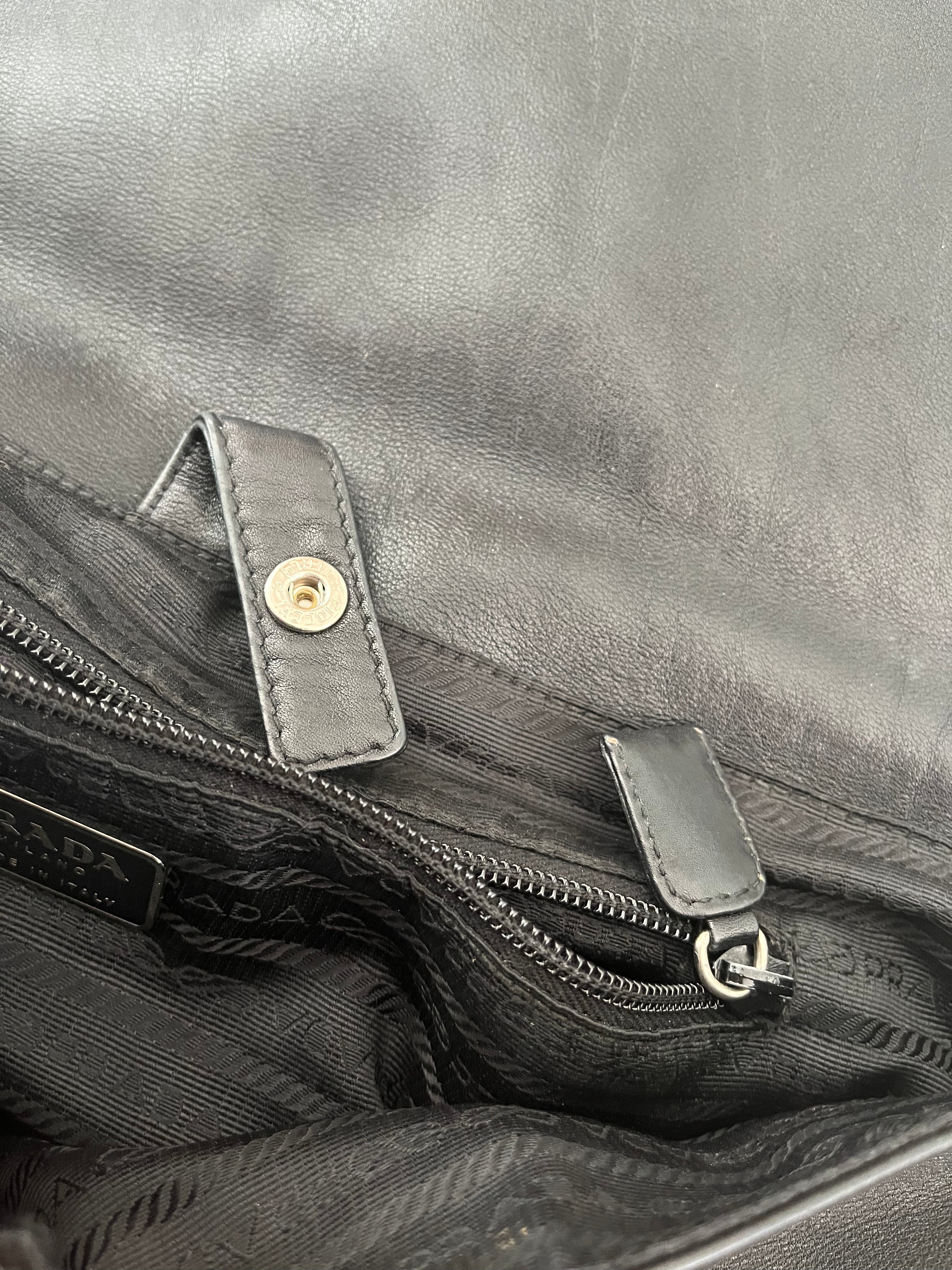 Prada Minimalistic Daily Leather Shoulder Bag  (OS) - 4