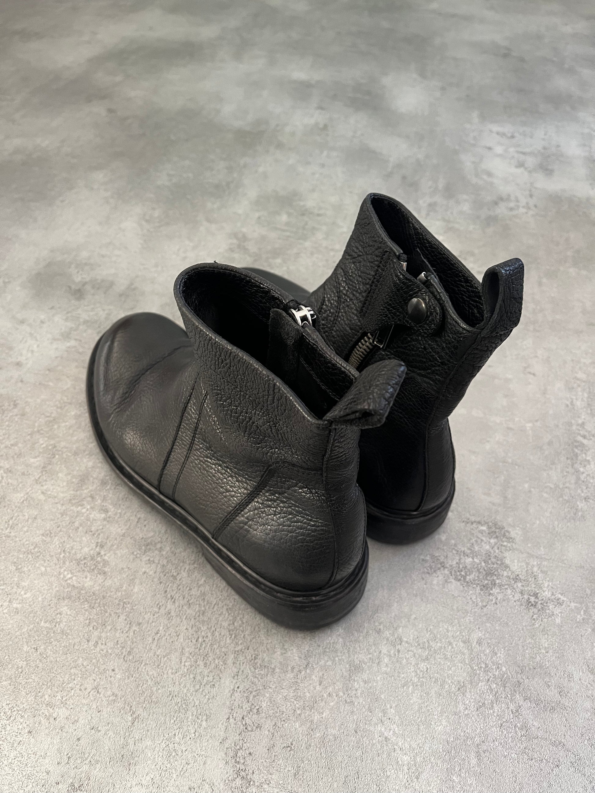 Rick Owens Rotary Zipped Leather Boots (42eu/us8.5)  (42) - 6
