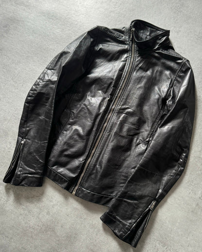 Rick Owens Biker Calf Leather Shadow Jacket (M) - 5