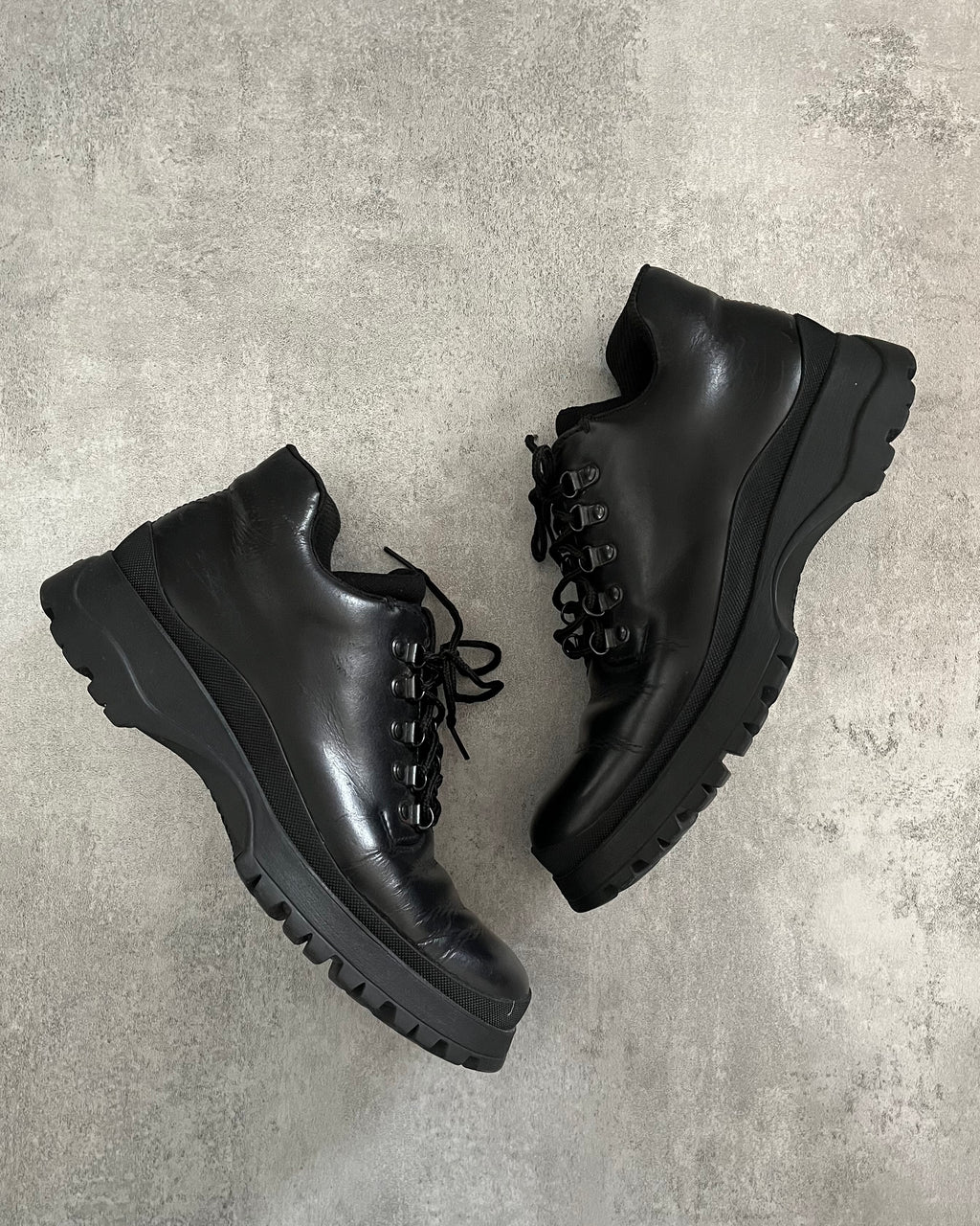 AW1999 Prada Vibram Leather Boots (41) - 5