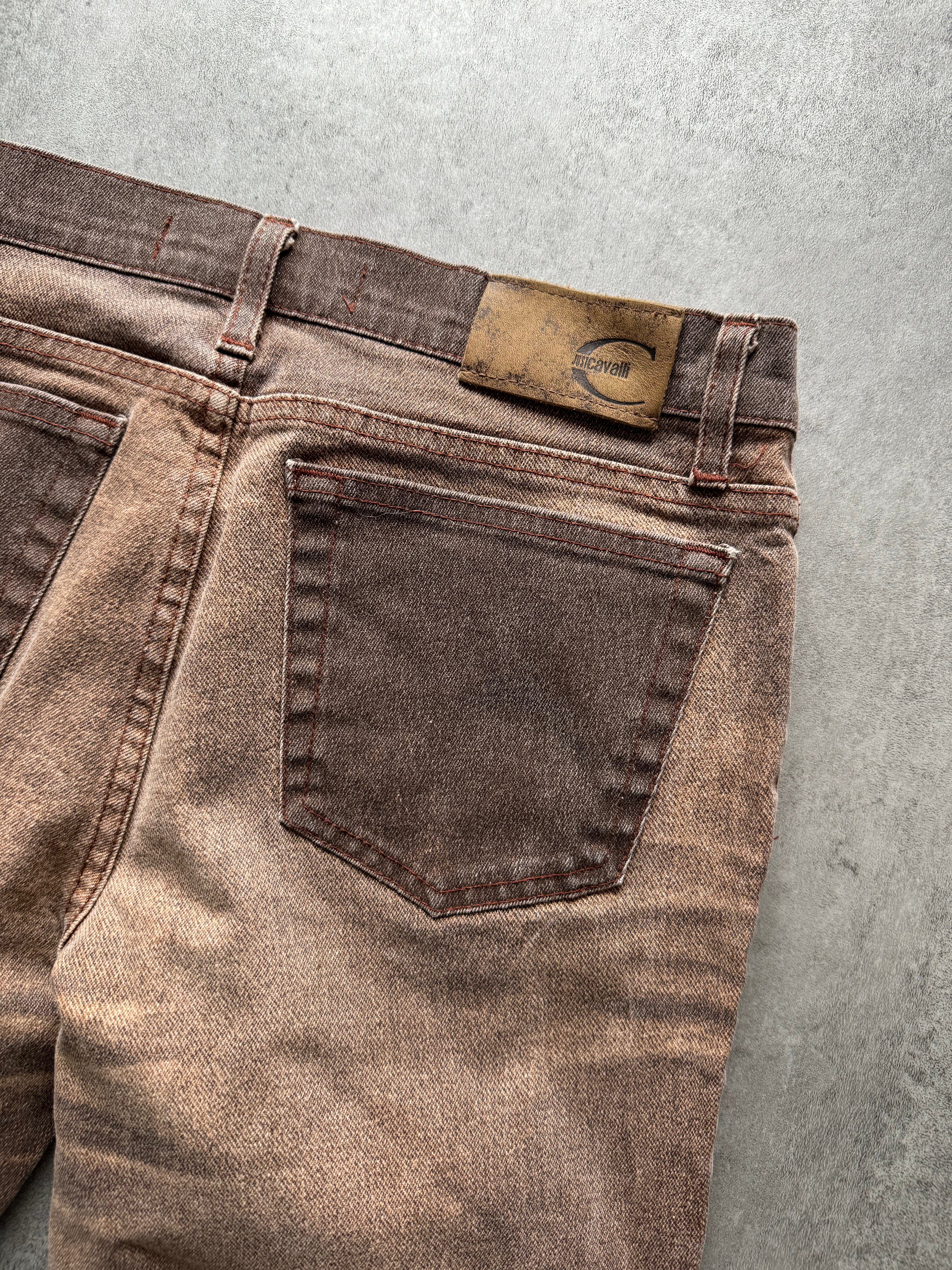 SS2004 Cavalli Astro Brown Faded Pants (XS) - 3