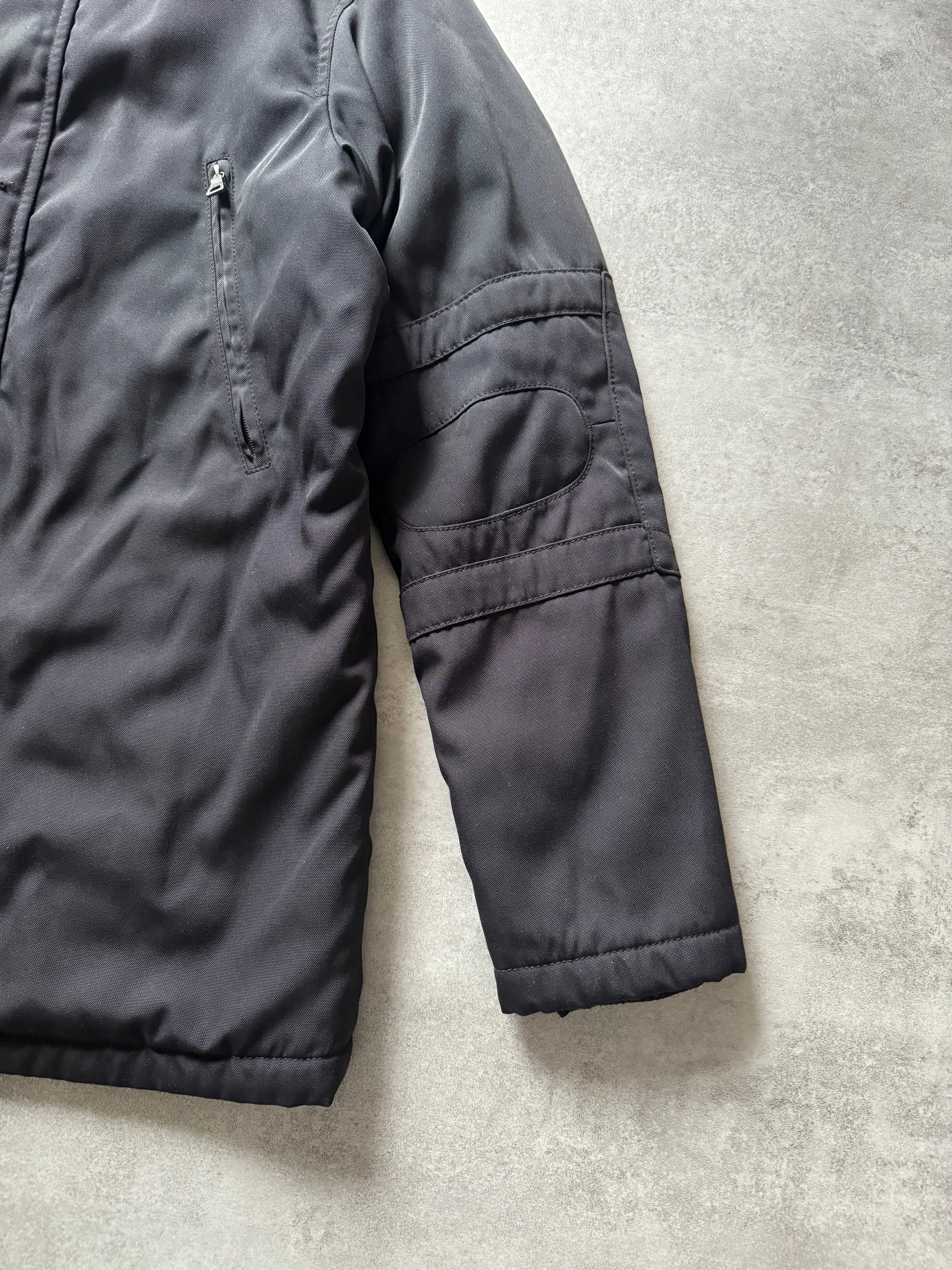 2000s Prada Sport Technical Modular Elbow Pad Padded Trench Jacket (L) - 8
