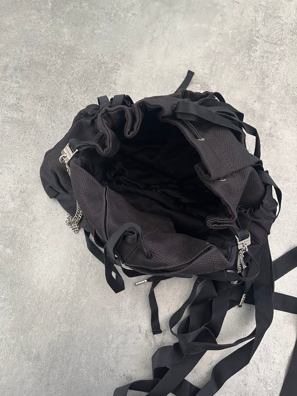 2000s' Marithé + François Girbaud Bondage Black Shadow Bag (OS) - 3