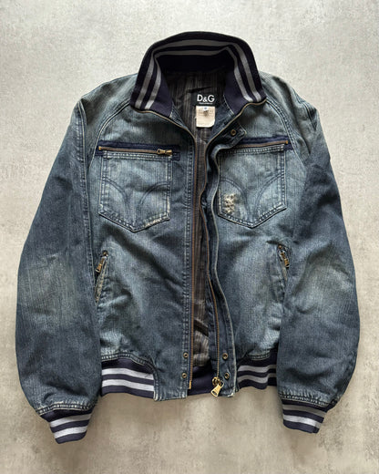 AW2005 Dolce & Gabbana Rock Distressed Denim Jacket (M) - 2