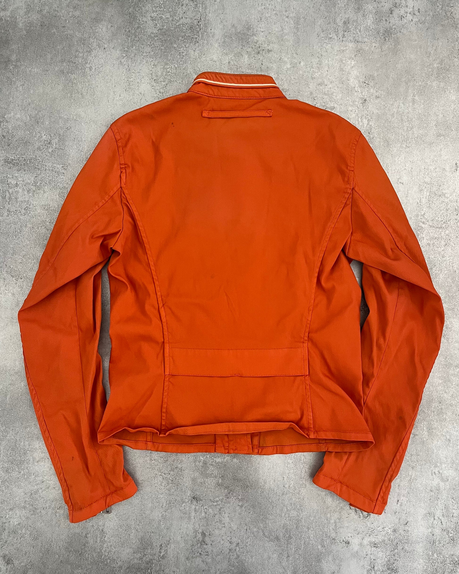 2000s' Prada Orange Nylon Jacket (XS) (XS) - 3