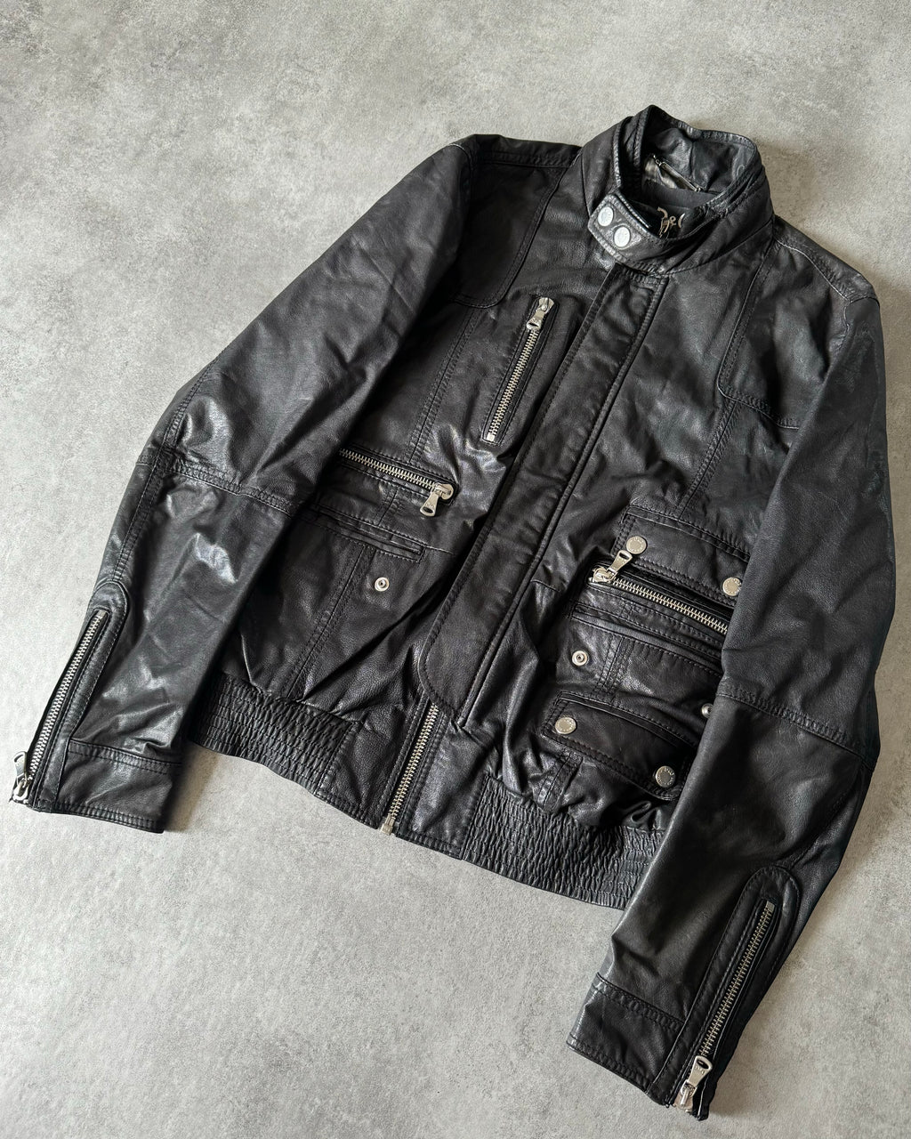 AW2008 Dolce & Gabbana Utility Leather Jacket (M) - 6