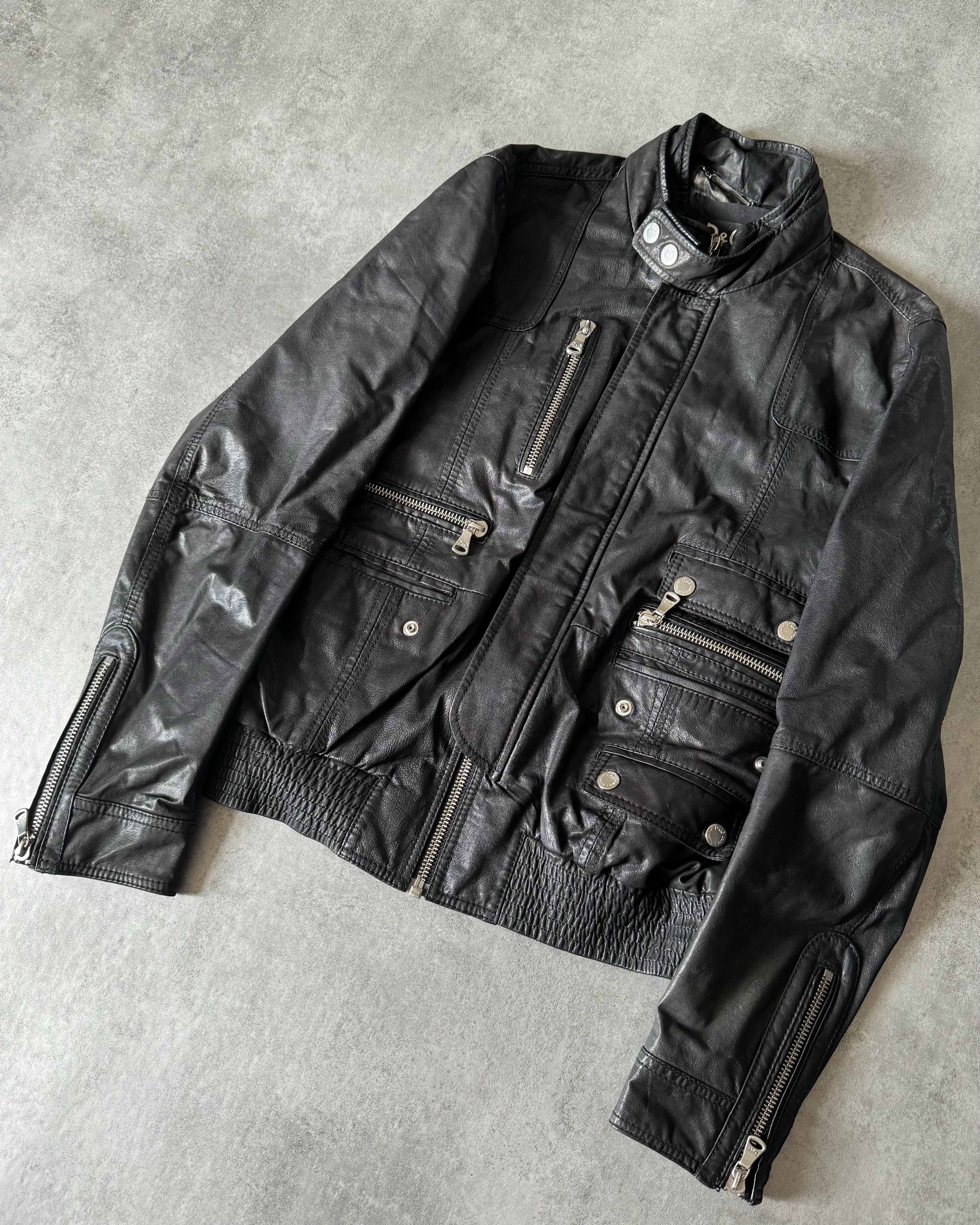 AW2008 Dolce & Gabbana Utility Leather Jacket (M) - 6