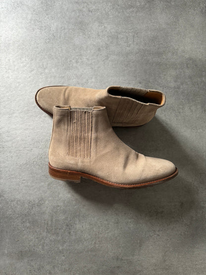 AW2018 Balmain Sahara Beige Suede Boots  (40) - 6