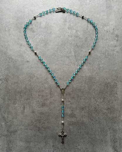 Dolce & Gabbana Rosary Necklace Blue Royal (OS) - 1
