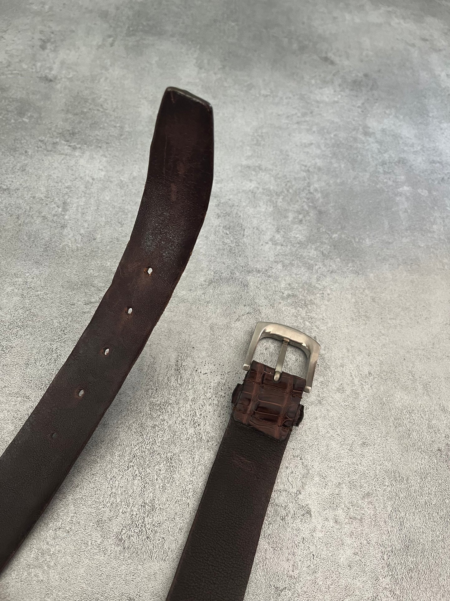 Prada Genuine Crocodile Leather Belt (OS) - 4