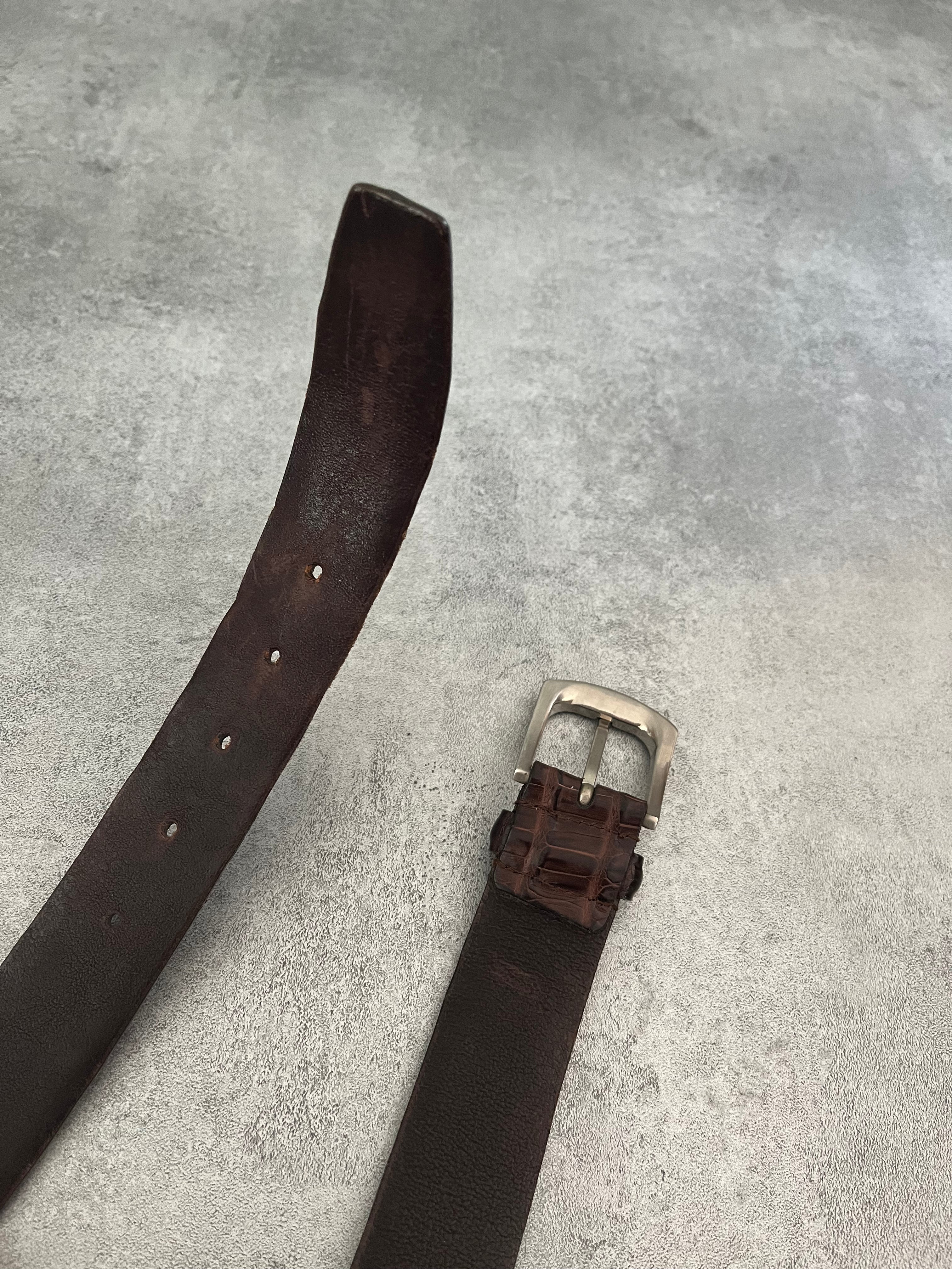 Prada Genuine Crocodile Leather Belt (OS) - 4