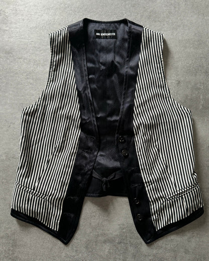 SS2009 Ann Demeulemeester Striped Waistcoat (XS) - 2