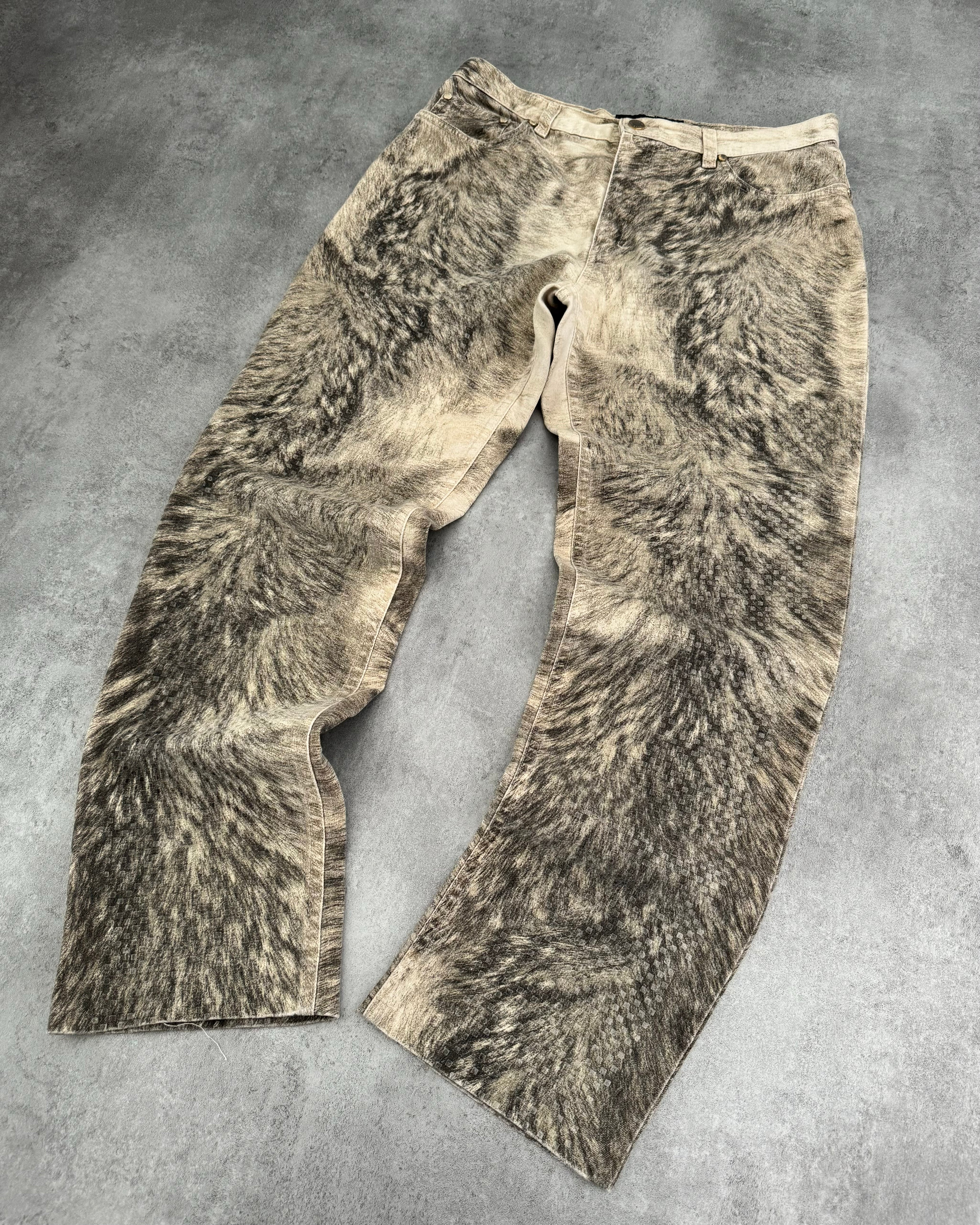 AW1999 Roberto Cavalli Heavy Animal Pants  (M) - 3