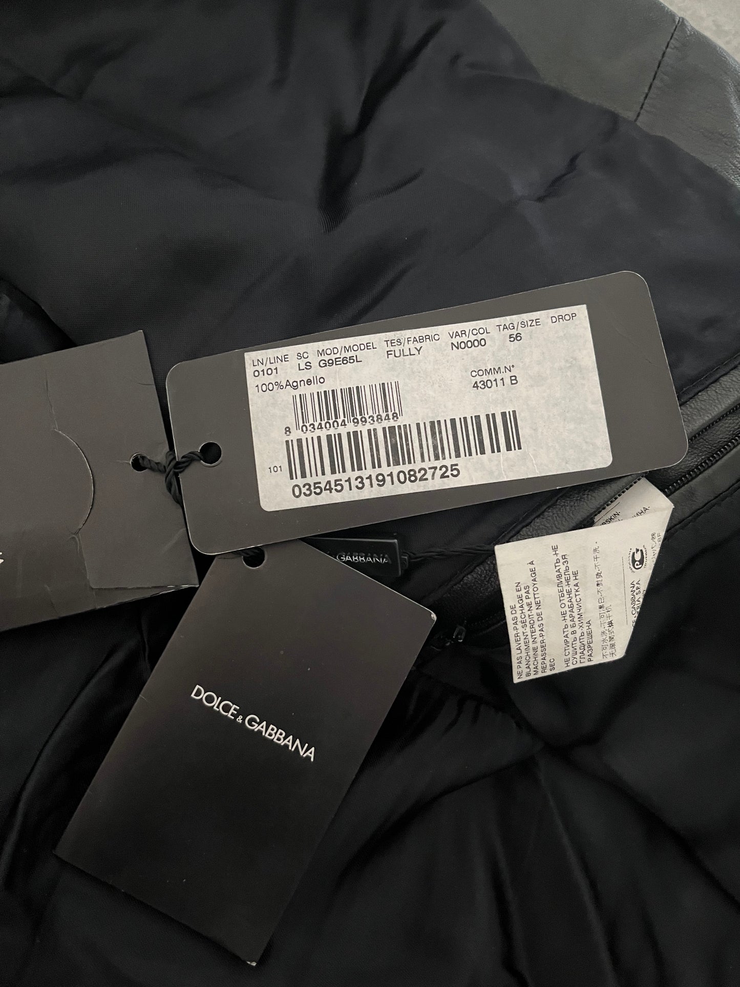 AW2018 Dolce & Gabbana Multi Zips Alpha Leather Jacket (XL) - 8