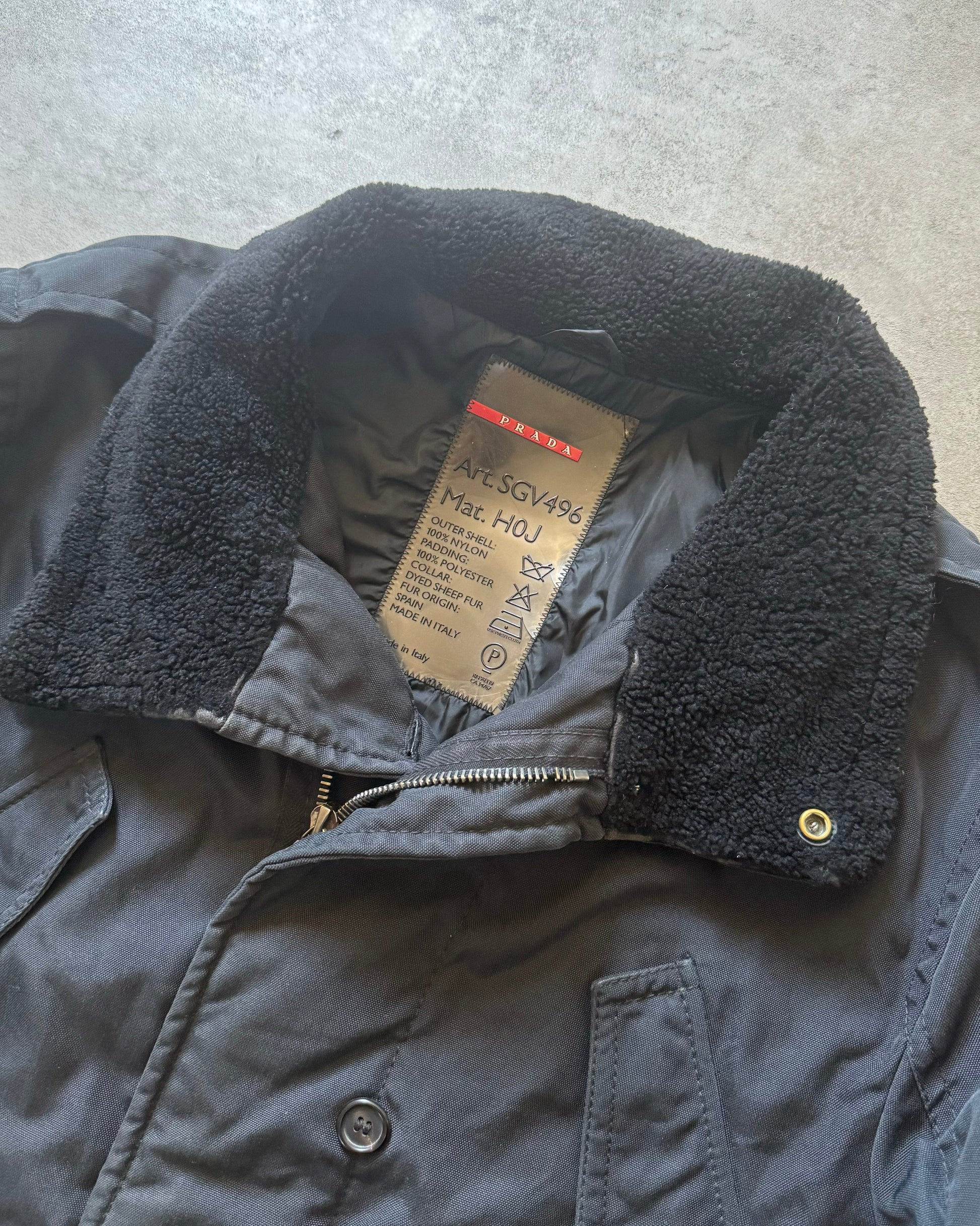 2000s Prada Astro Ski Tactical Navy Jacket (L) - 8