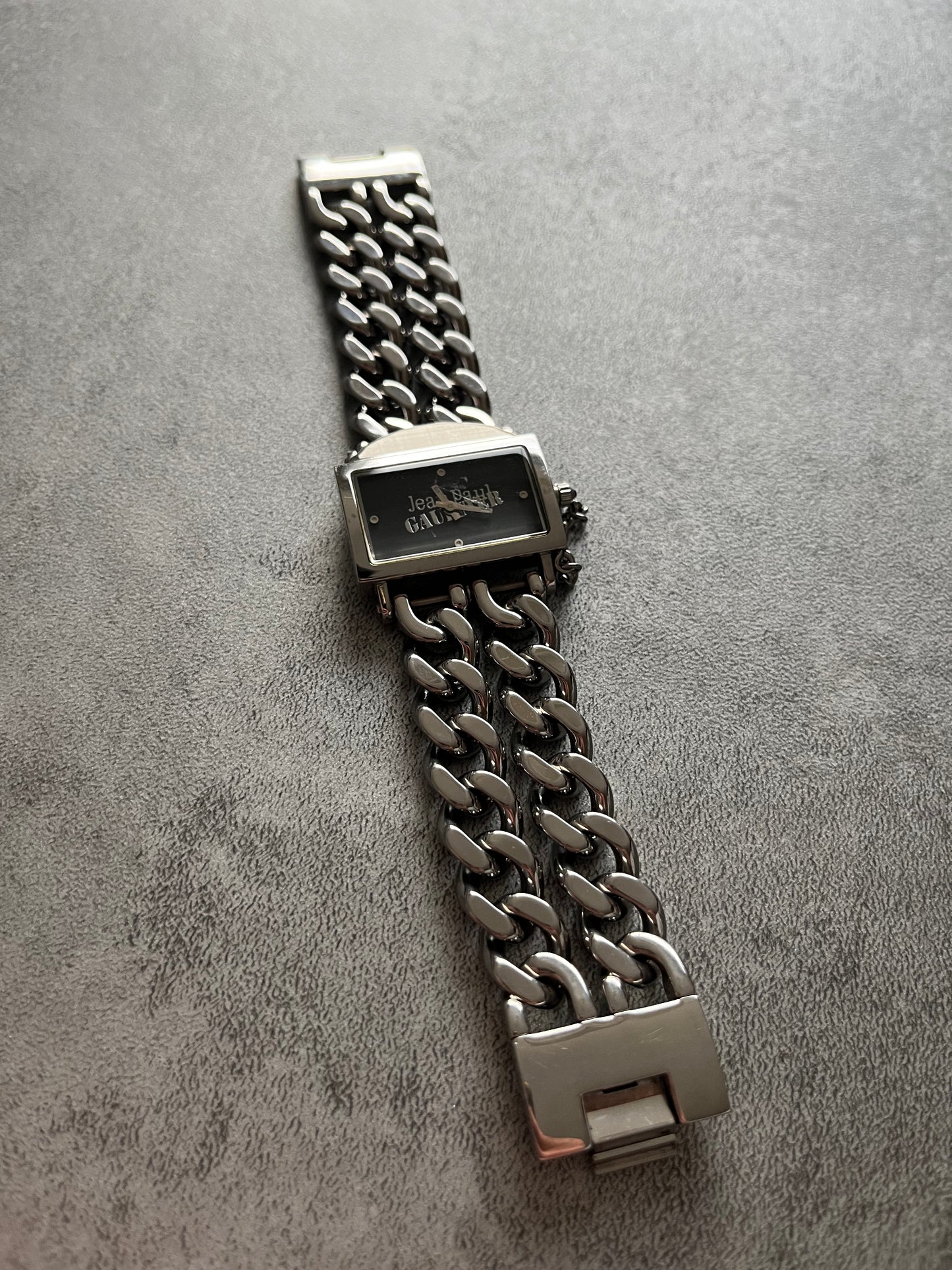 Jean Paul Gaultier Double Chain Silver Steel Watch (OS) - 3