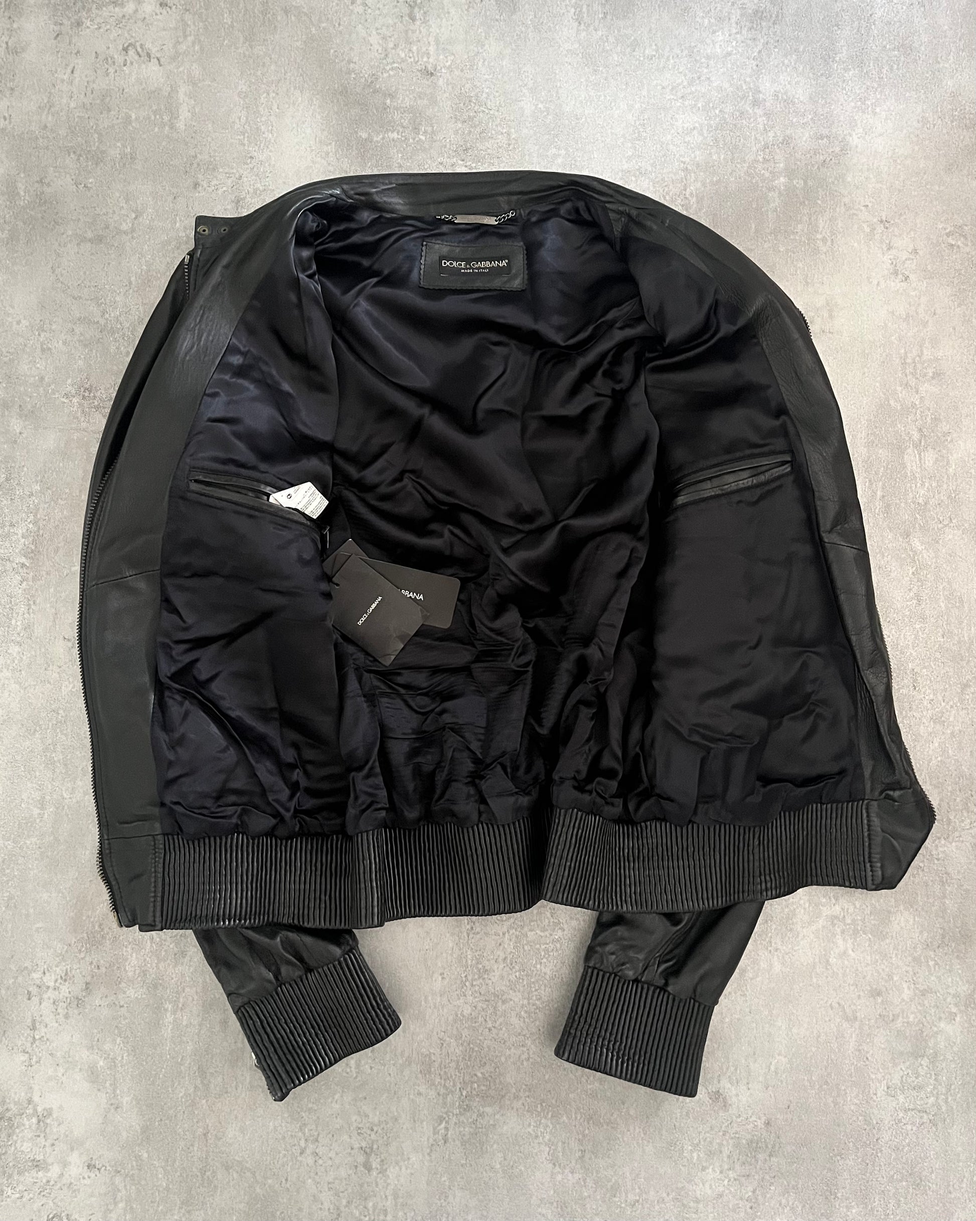 AW2018 Dolce & Gabbana Multi Zips Alpha Leather Jacket (XL) - 6