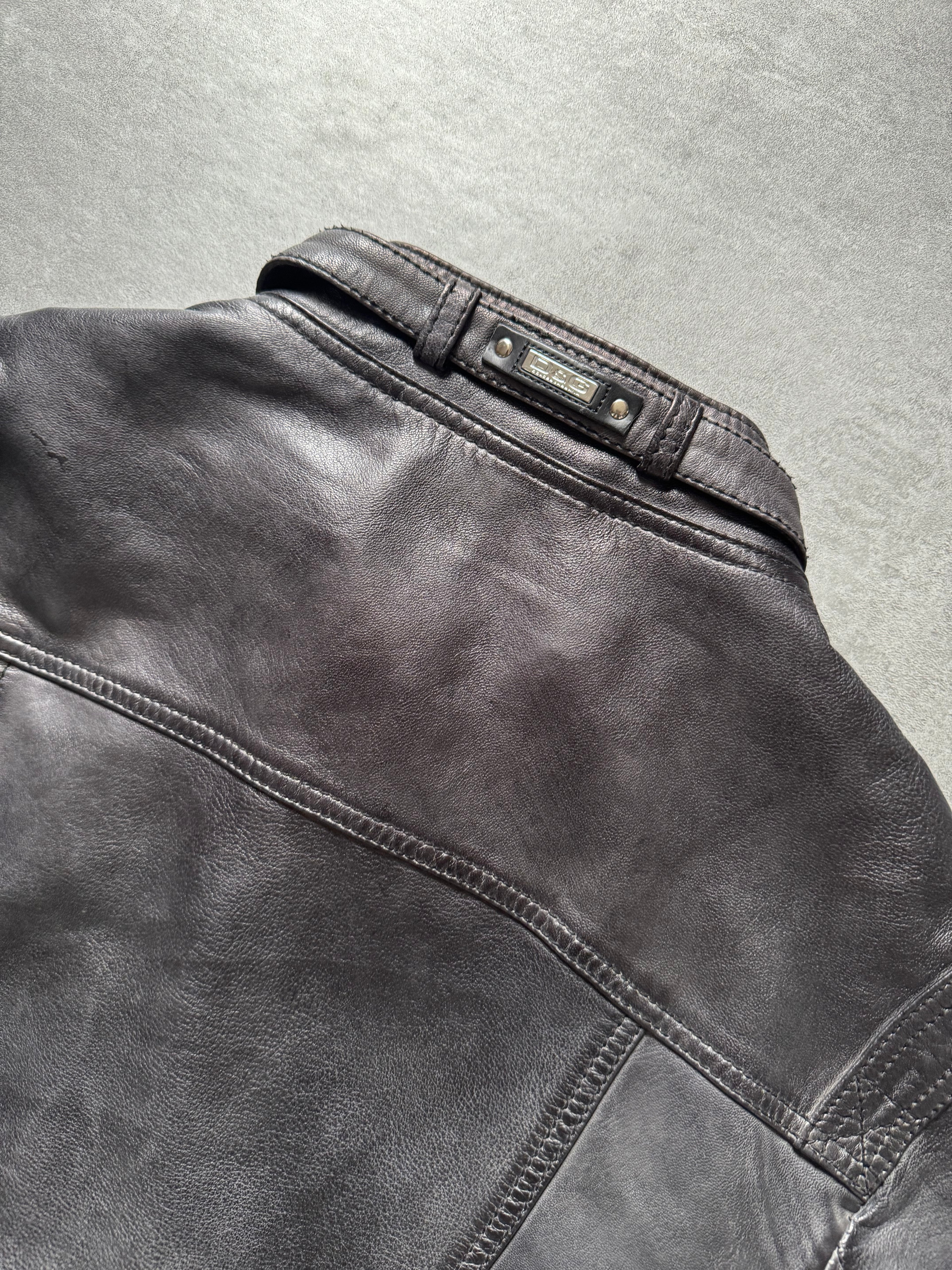 AW2007 Dolce & Gabbana Excellence Lamb Leather Jacket (L) - 4