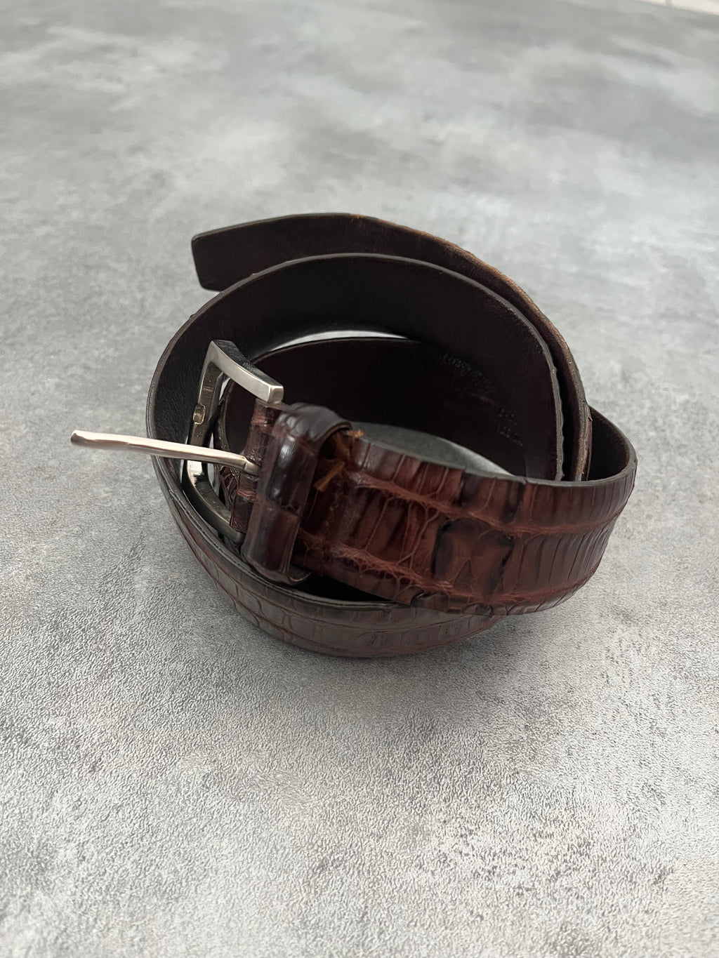 Prada Genuine Crocodile Leather Belt (OS) - 6