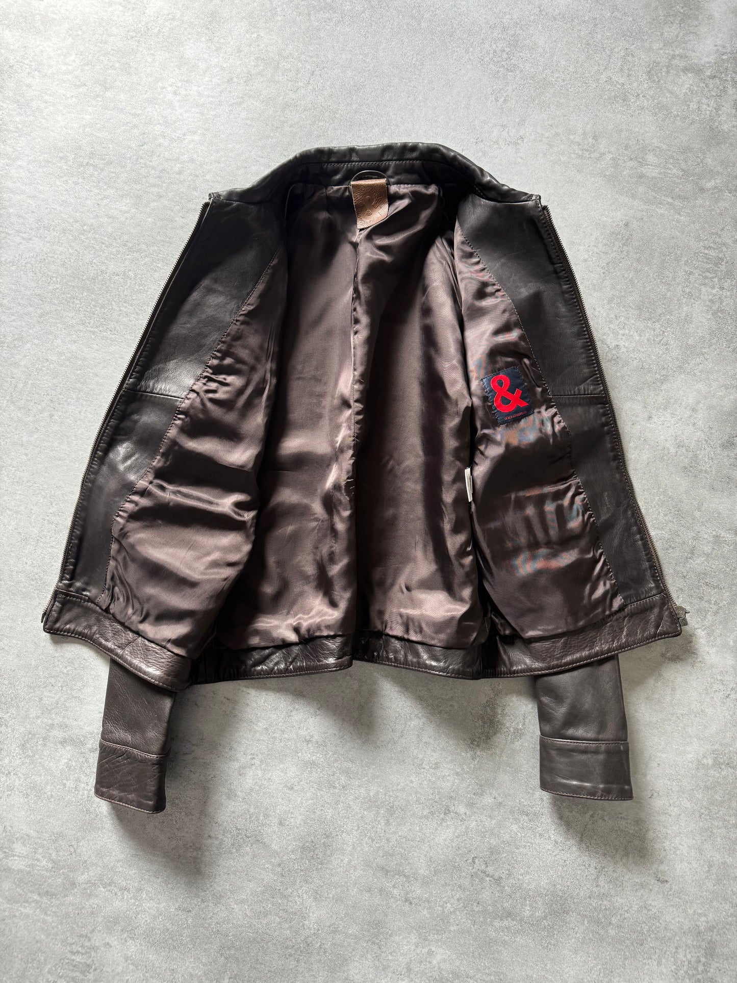 1990s Dolce & Gabbana Aviator Leather Jacket (S) - 4