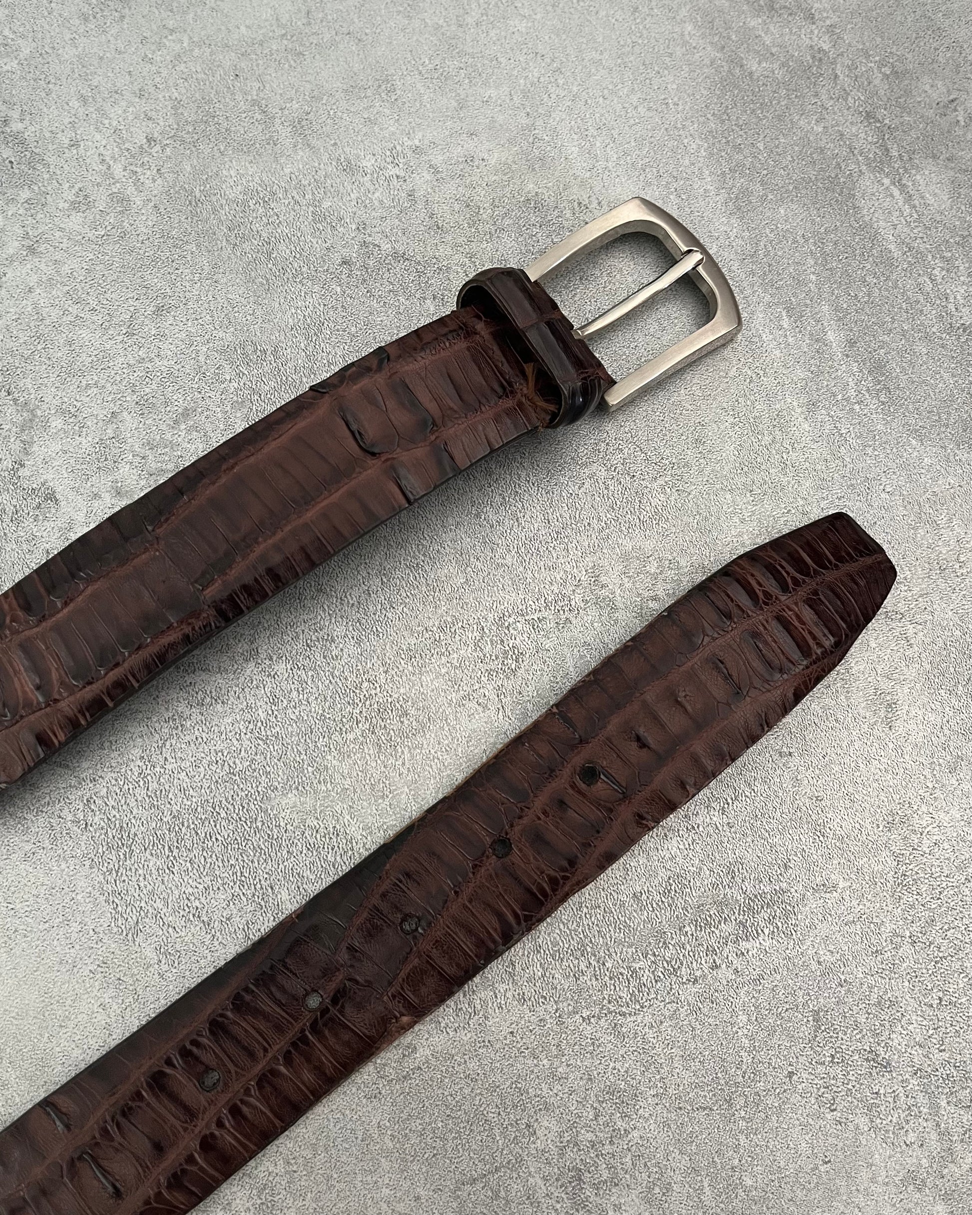 Prada Genuine Crocodile Leather Belt (OS) - 2