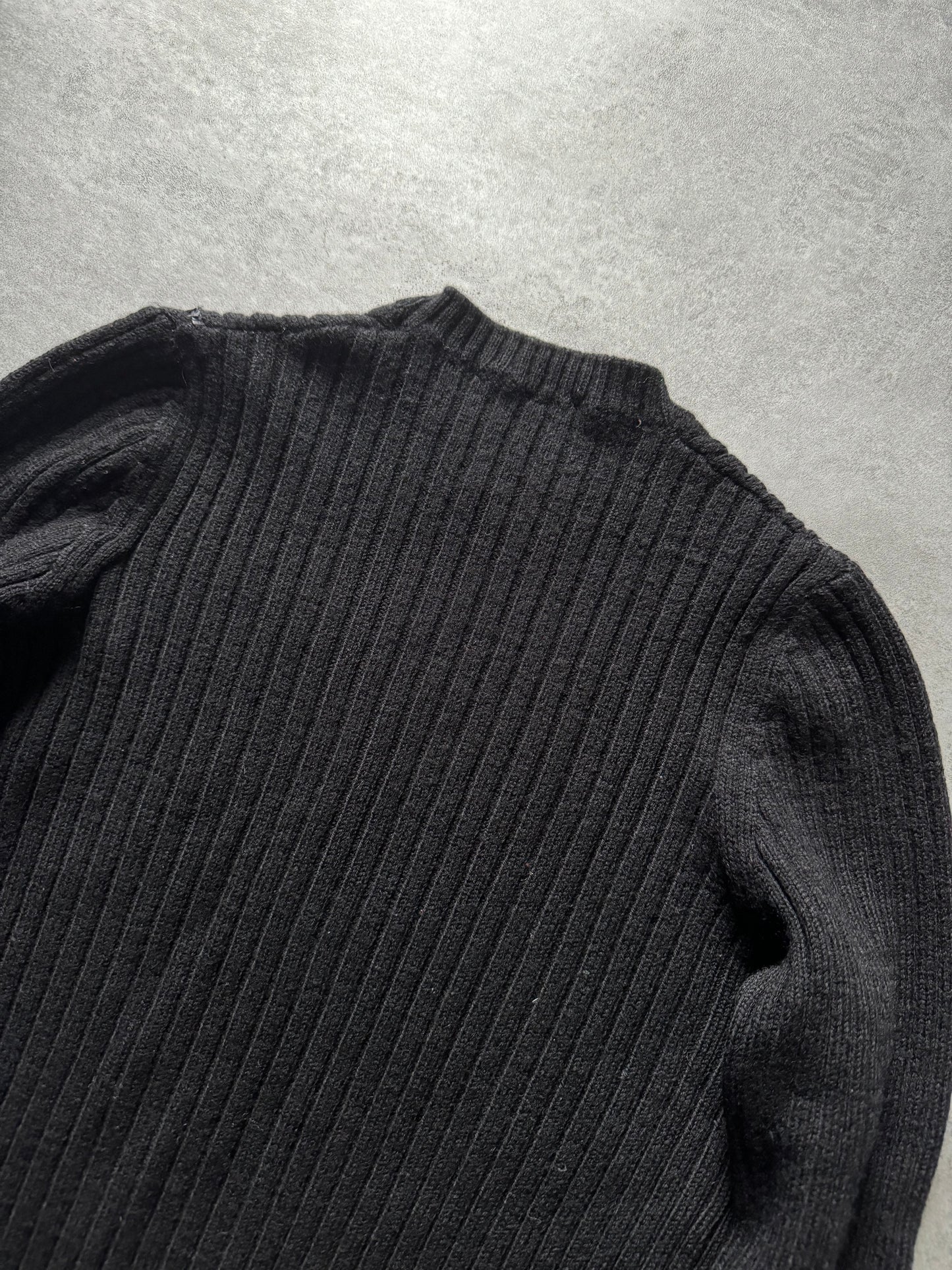 1990s Helmut Lang Black Strass Knitwear (XS) - 5