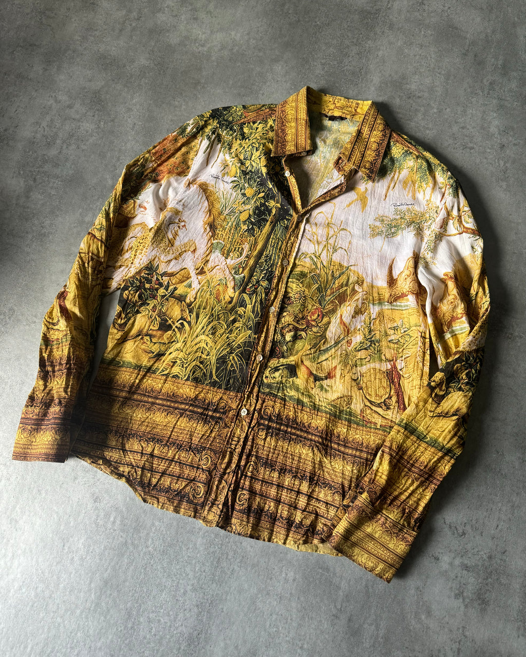 AW1996 Roberto Cavalli Safari Renaissance Shirt (M) - 3