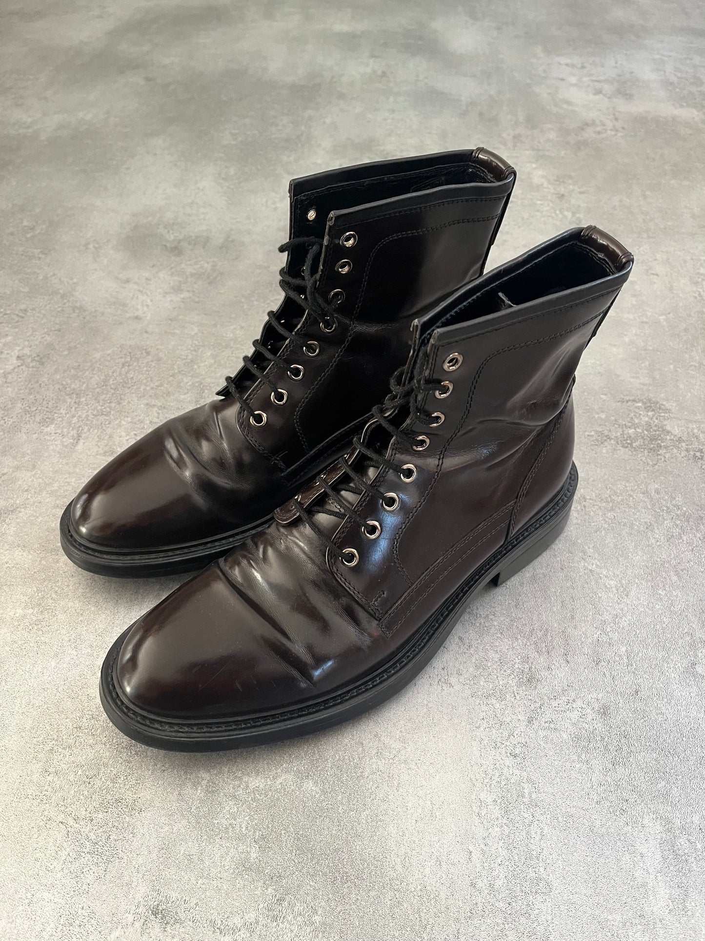 Dolce & Gabbana Relaxed Leather Boots (42eu/us8.5) (42) - 2