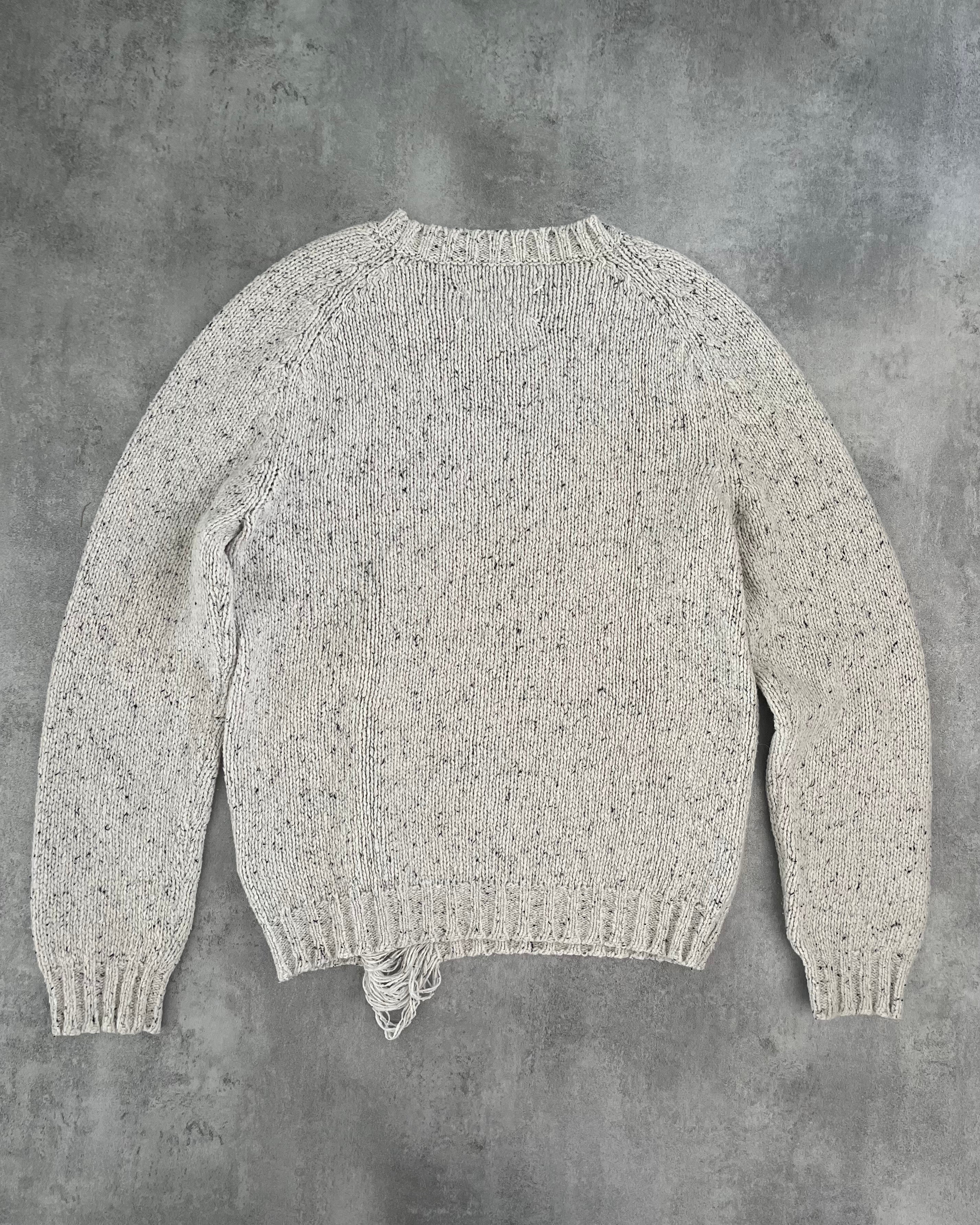 Maison Margiela Ribbed Distroyed Calm Sweater  (L) - 5