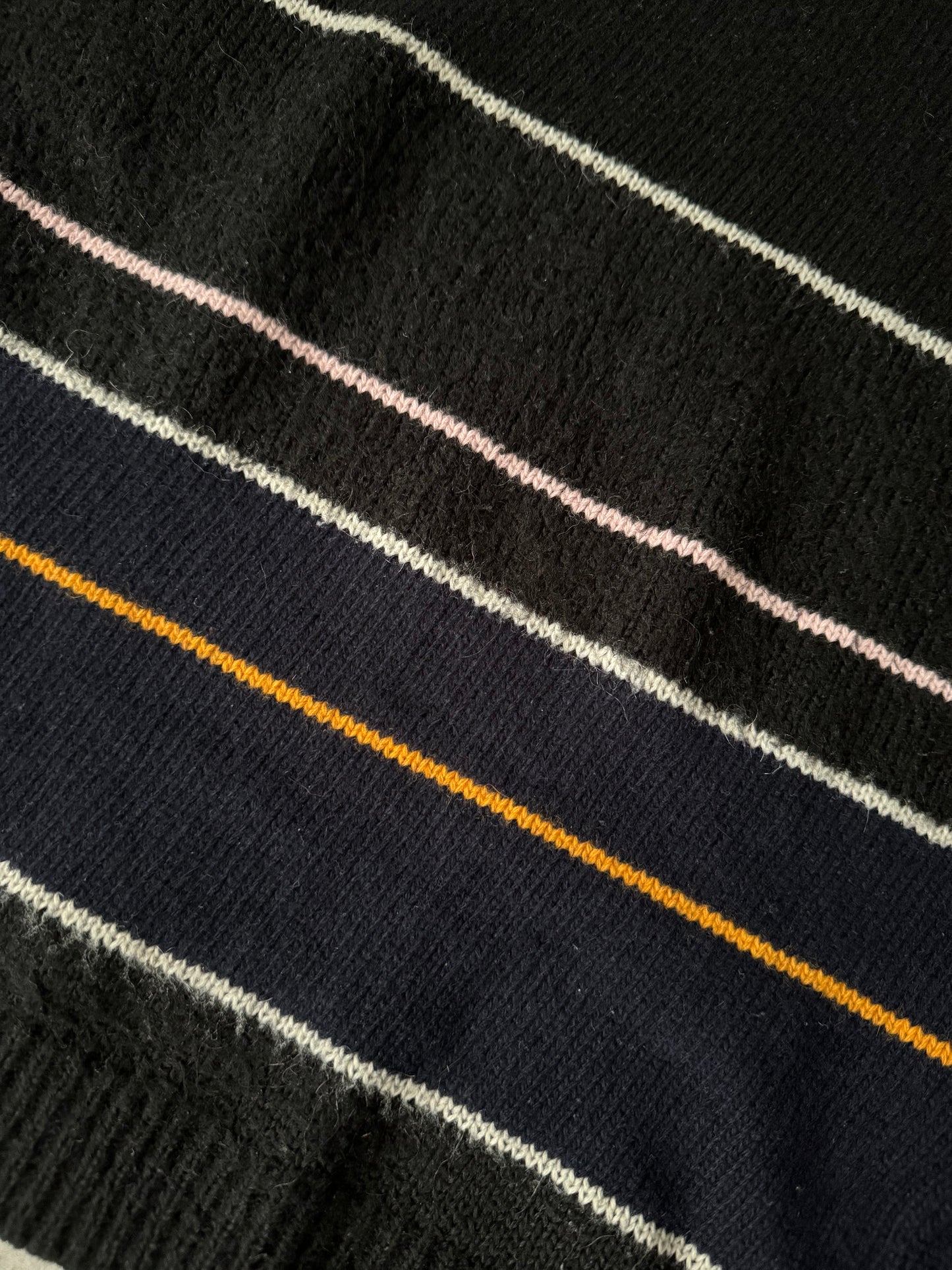 AW2013 Raf Simons Striped Mohair-Blend Sweater (M) - 6