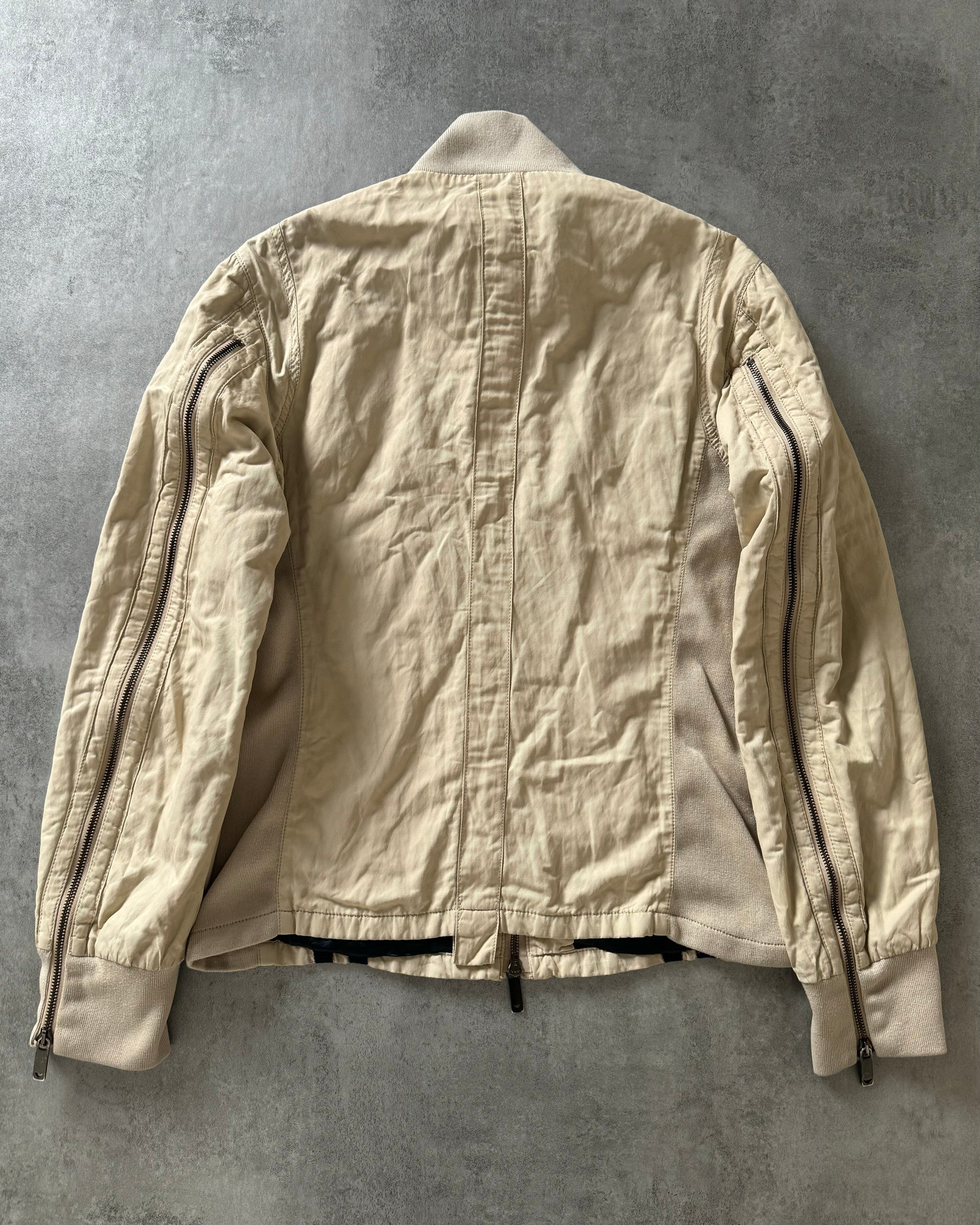 1990s Emporio Armani Detachable Arm Zips Archive Bomber Jacket (M) - 3