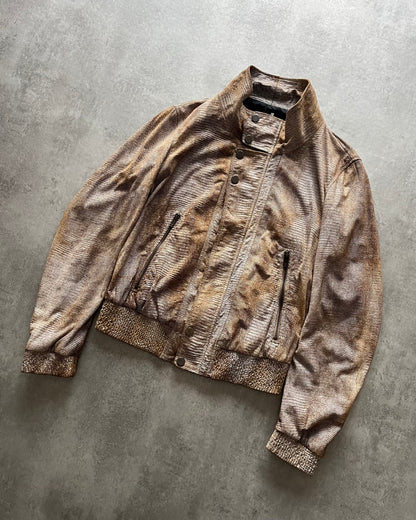 AW2008 Emporio Armani Eroded Psycho Camel Jacket (M) - 3