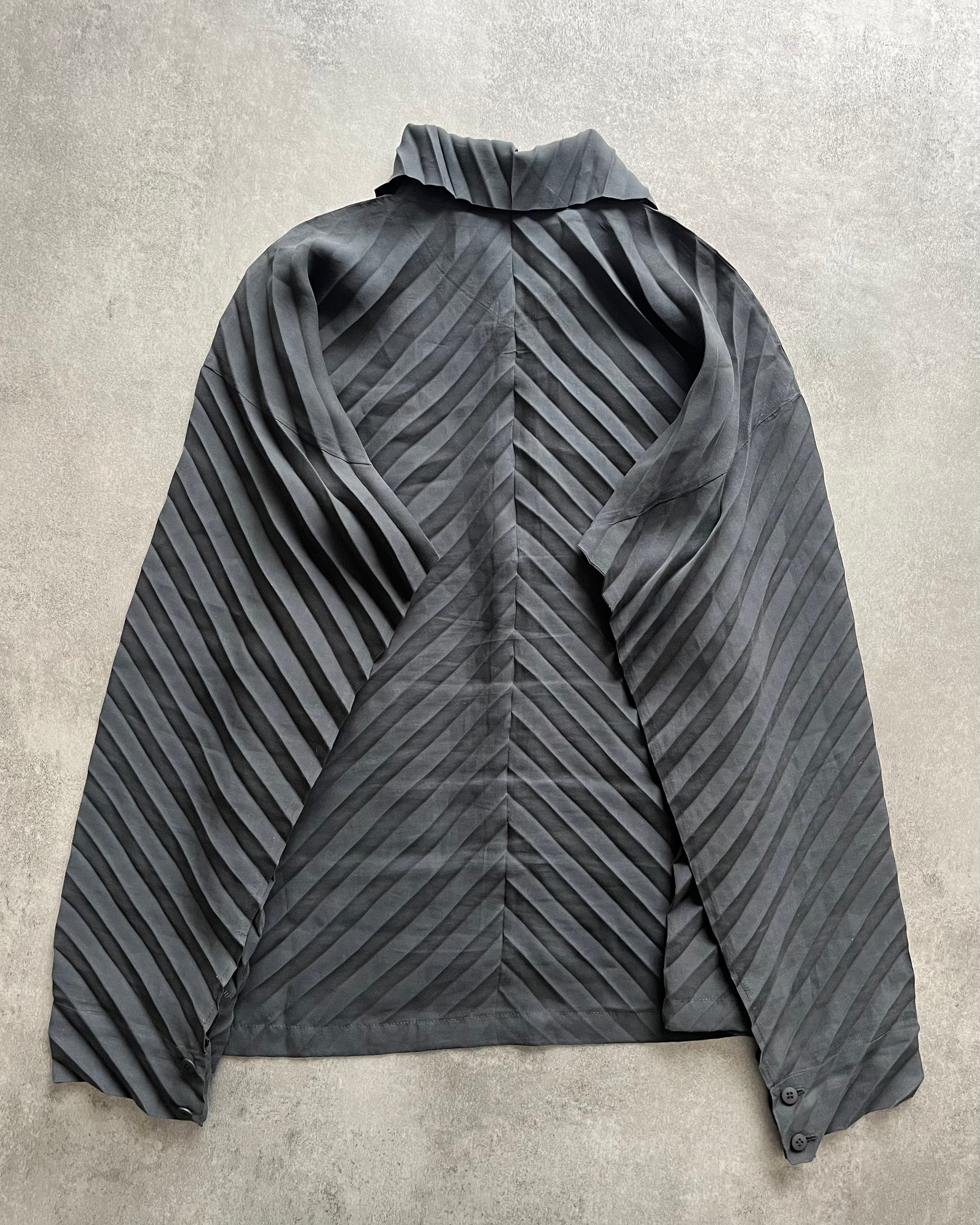 Issey Miyake Plissed Brut Shirt (S) (S) - 2